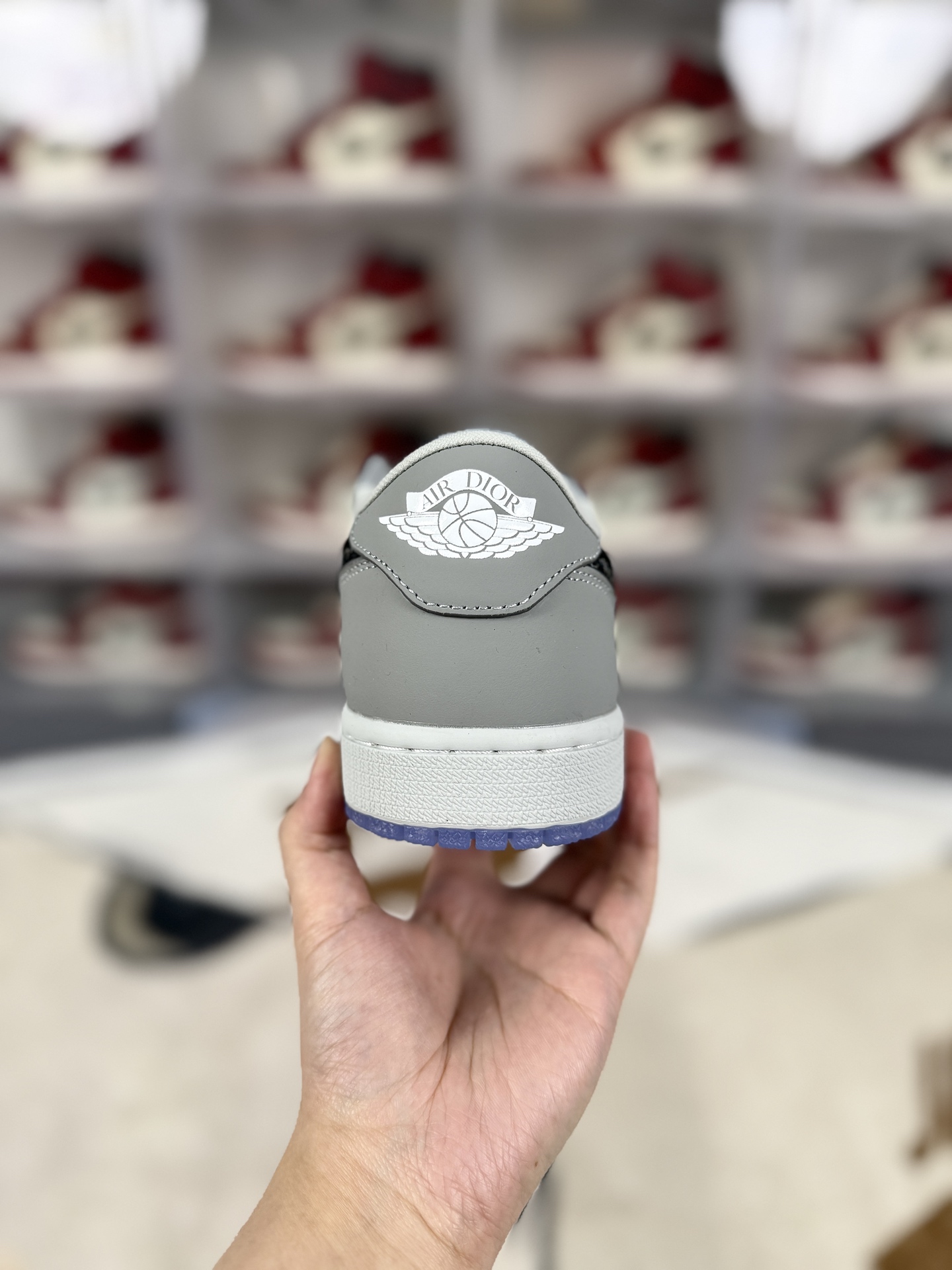 Dior x Jordan Air 1 Low: White/Gray, Comfortable, Retro Basketball Shoes 4 i1742593036839 2472 0 2