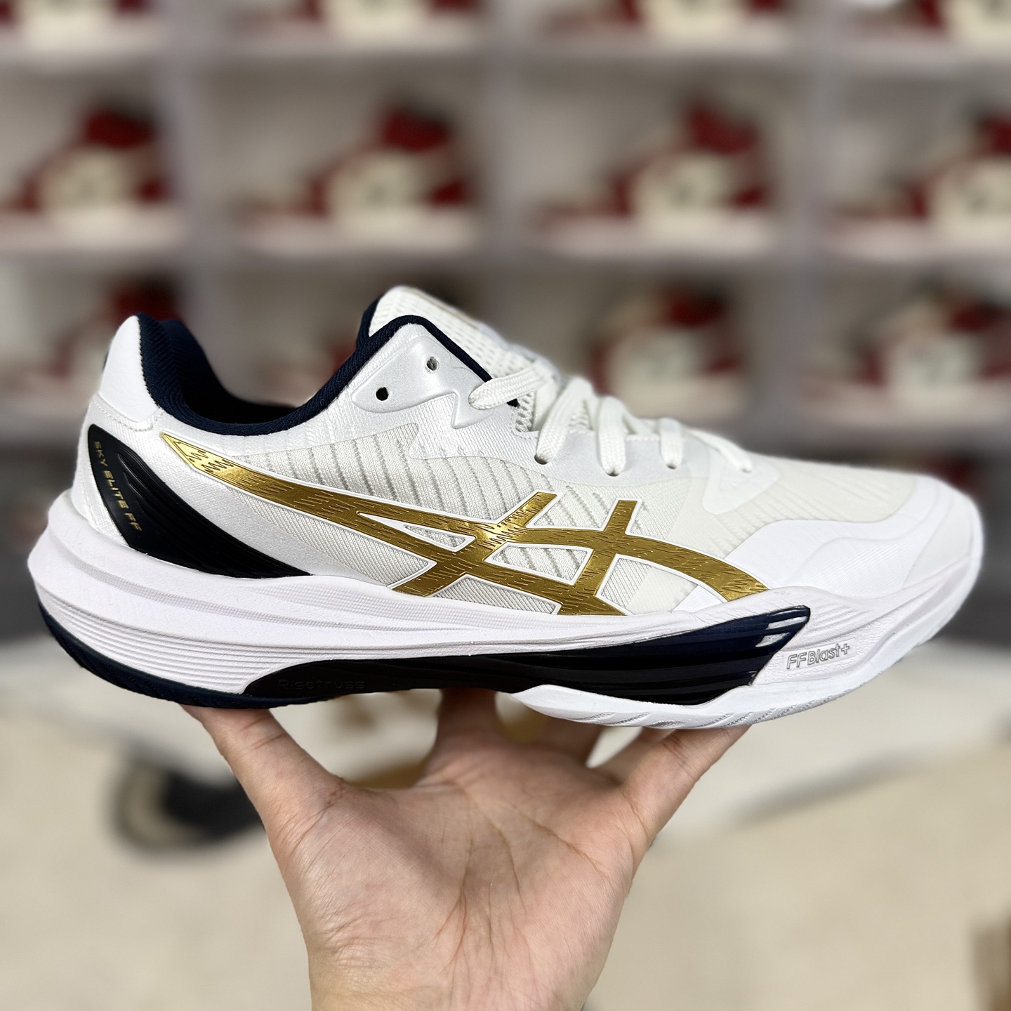 Asics Sky Elite FF 3 Volleyball Shoes - Enhanced Performance, White/Gold 8 i1742674235664 1445 0 6