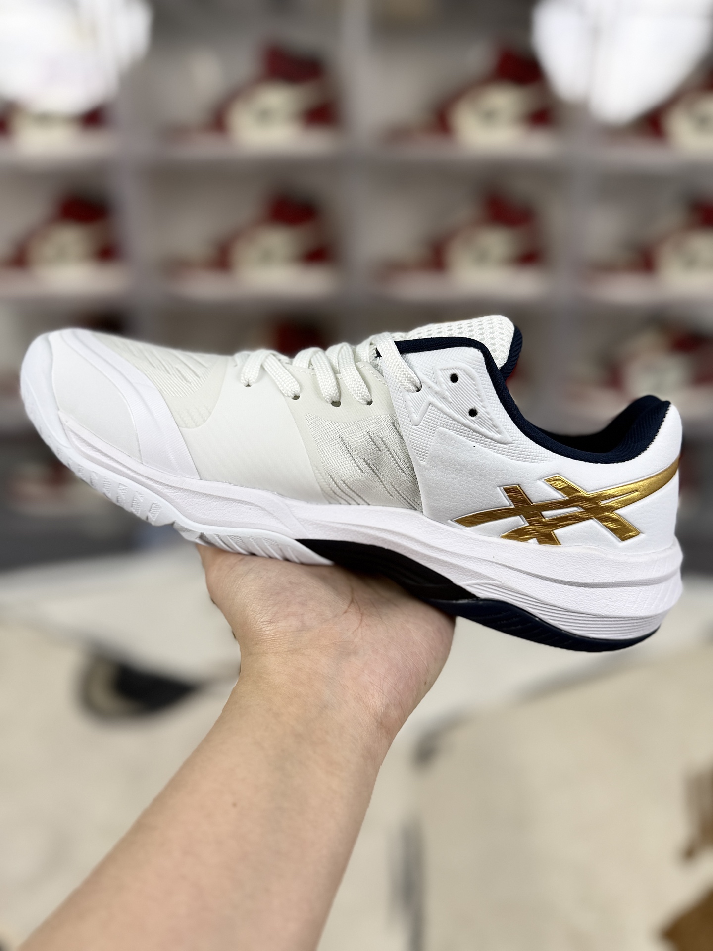 Asics Sky Elite FF 3 Volleyball Shoes - Enhanced Performance, White/Gold 2 i1742674235822 9689 0 1