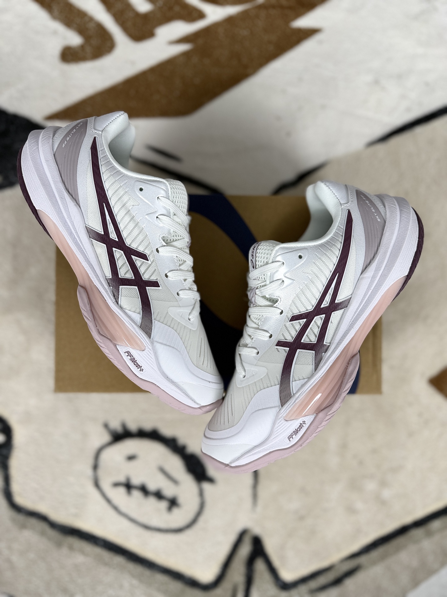 Asics Sky Elite FF 3 White/Pink Volleyball Training Shoes - Comfort & Style 6 i1742674267142 1371 0 7