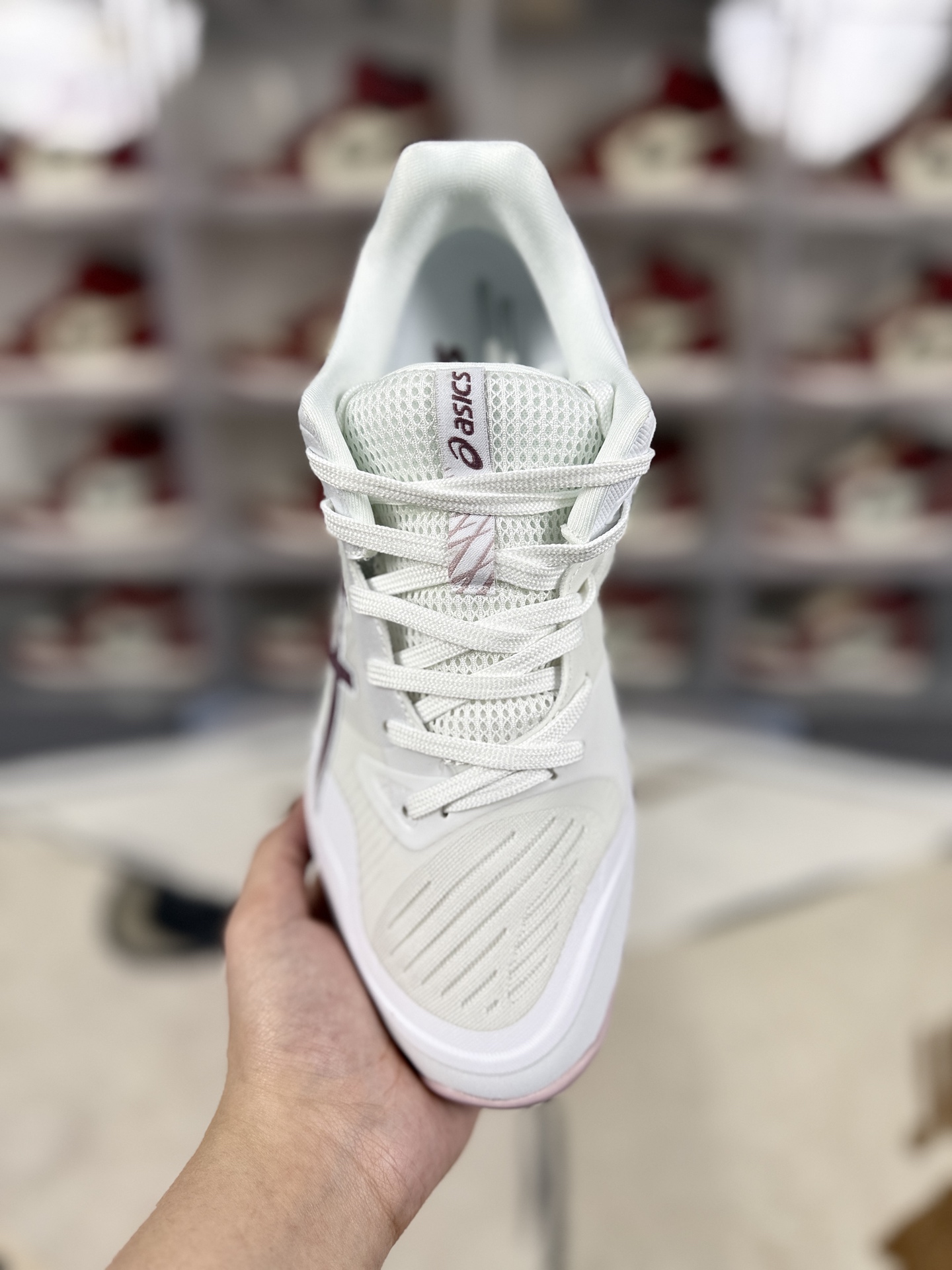 Asics Sky Elite FF 3 White/Pink Volleyball Training Shoes - Comfort & Style 5 i1742674268231 9851 0 3