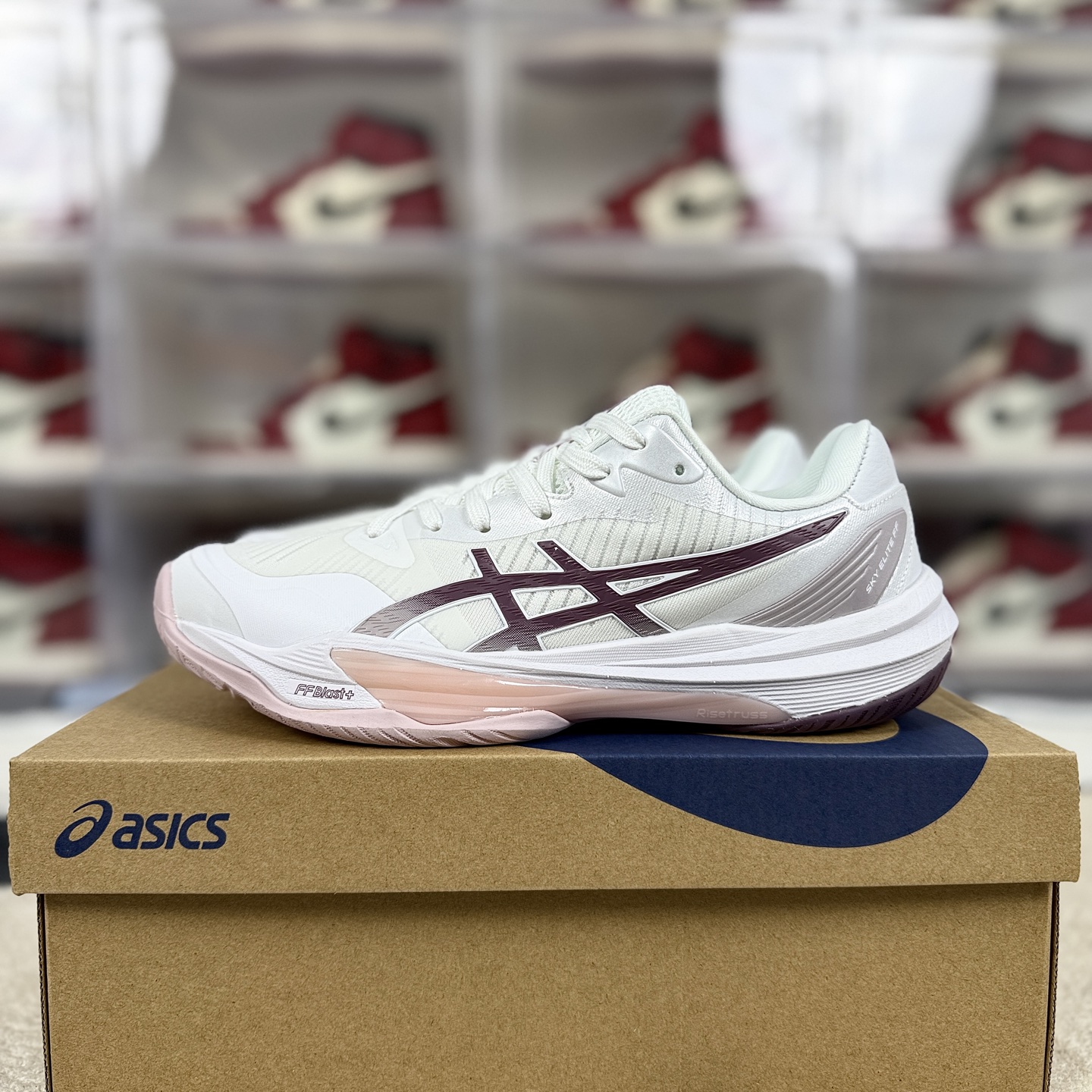 Asics Sky Elite FF 3 White/Pink Volleyball Training Shoes - Comfort & Style 10 i1742674269319 5069 0 8