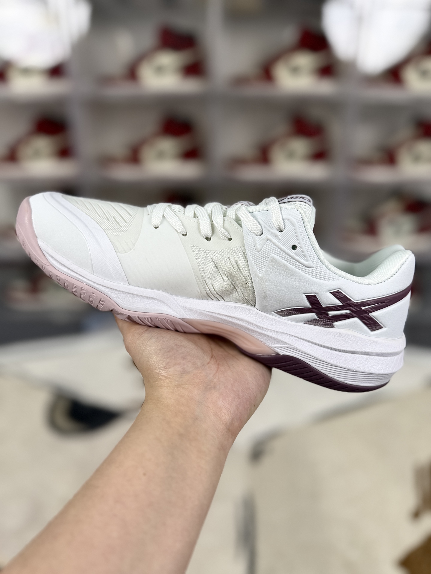 Asics Sky Elite FF 3 White/Pink Volleyball Training Shoes - Comfort & Style 3 i1742674272282 8524 0 1
