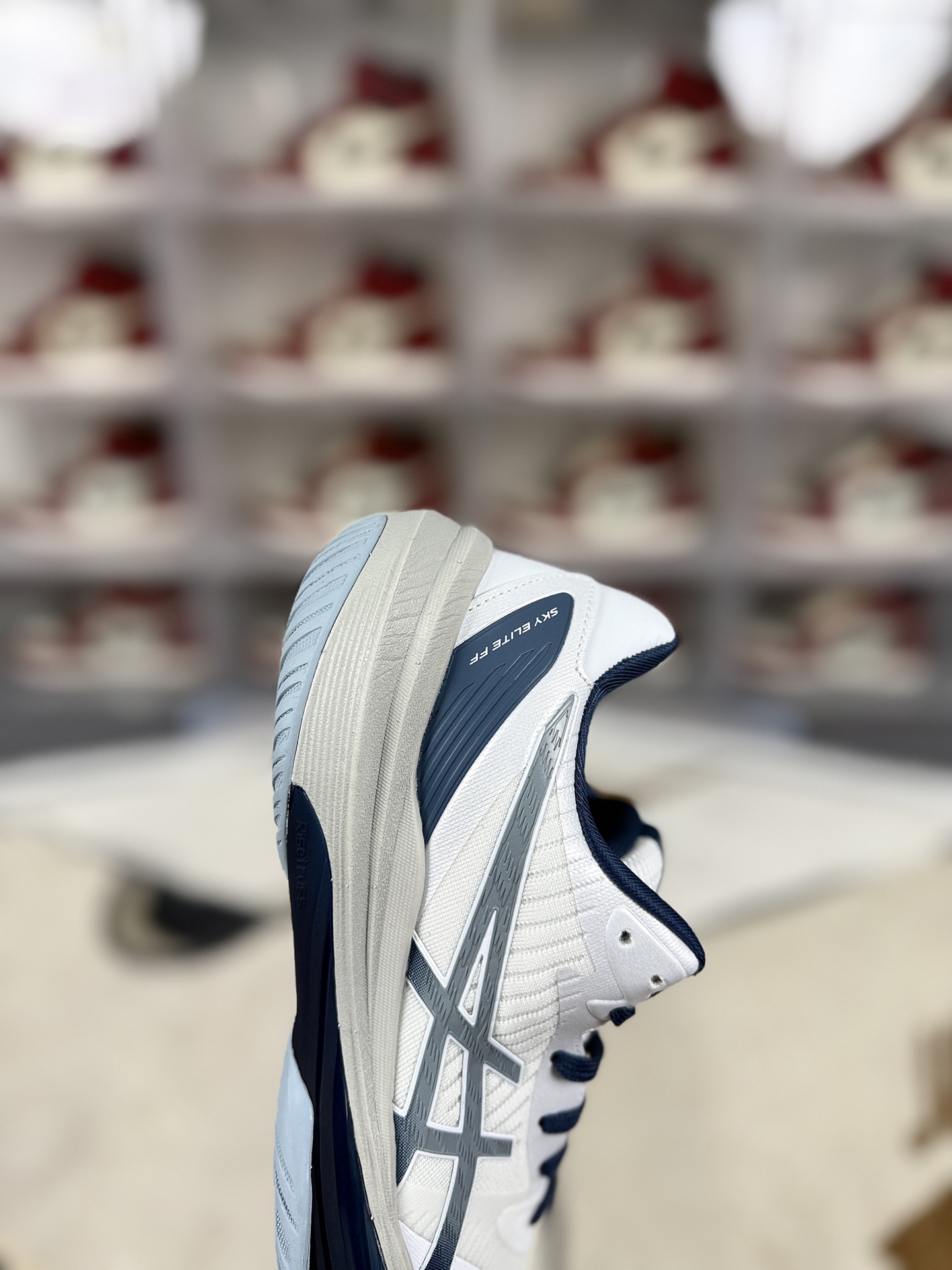 Asics Sky Elite FF 3 Volleyball Shoes - White/Blue - Size 36-46 8 i1742674282863 3661 0 5