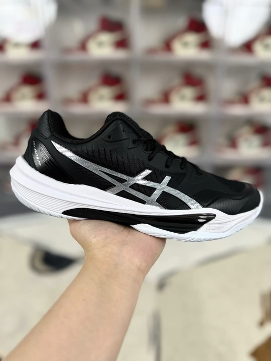 Asics Sky Elite FF 3 Volleyball Shoes - Black/White, Comfortable and Durable