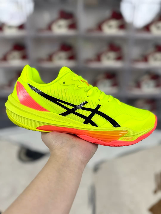 Asics Sky Elite FF 3 Yellow Volleyball Training Shoes - Comfortable & Durable