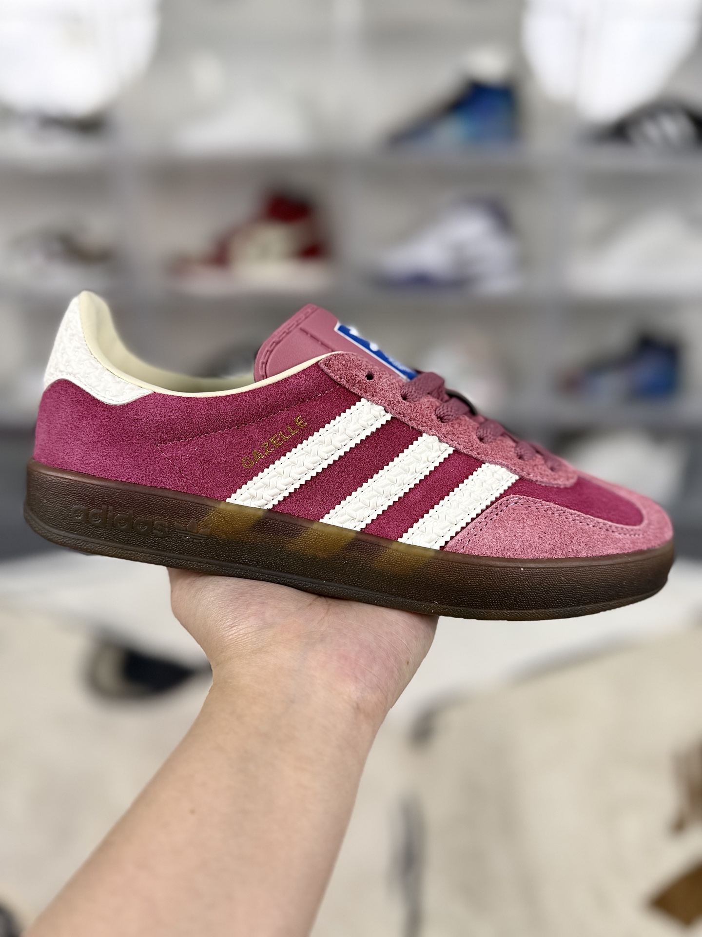 Adidas Originals Gazelle Indoor Casual Sneakers - Pink Suede, Low Top Shoes 2 i1742761238862 3203 0 0