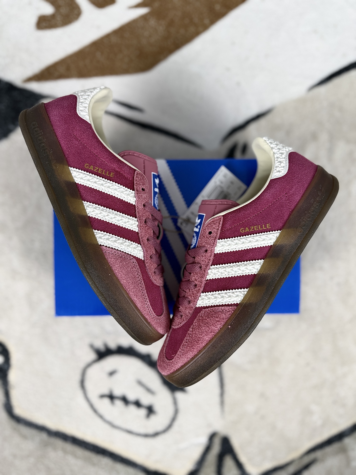 Adidas Originals Gazelle Indoor Casual Sneakers - Pink Suede, Low Top Shoes 6 i1742761245852 1049 0 7