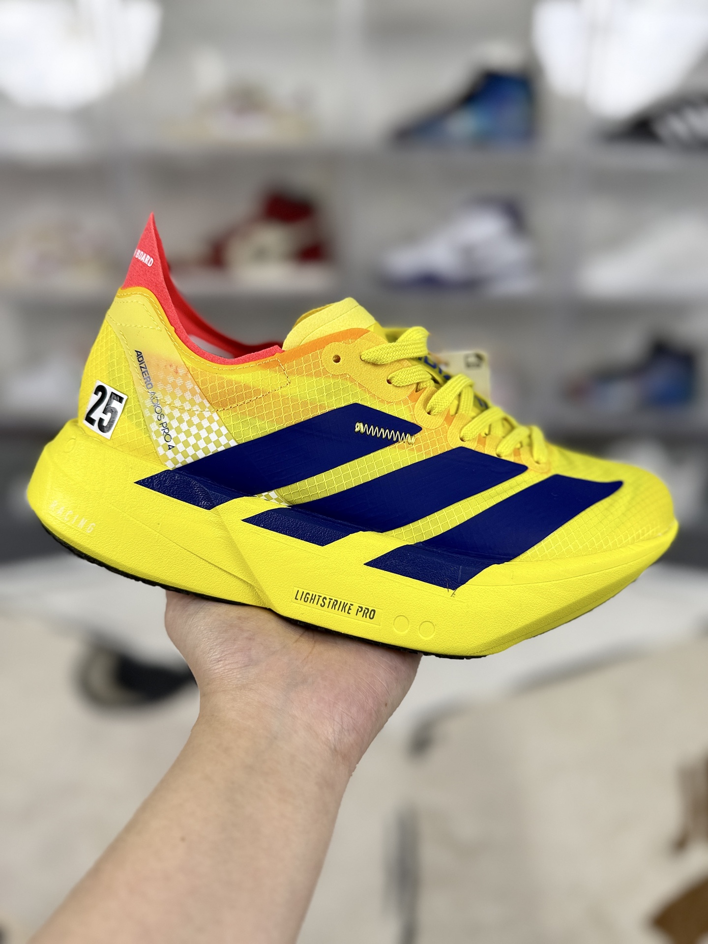 Adidas Adizero Adios Pro 4 Running Shoes - Yellow/Blue, Lightweight, Durable 1 i1742935782951 6808 0 0