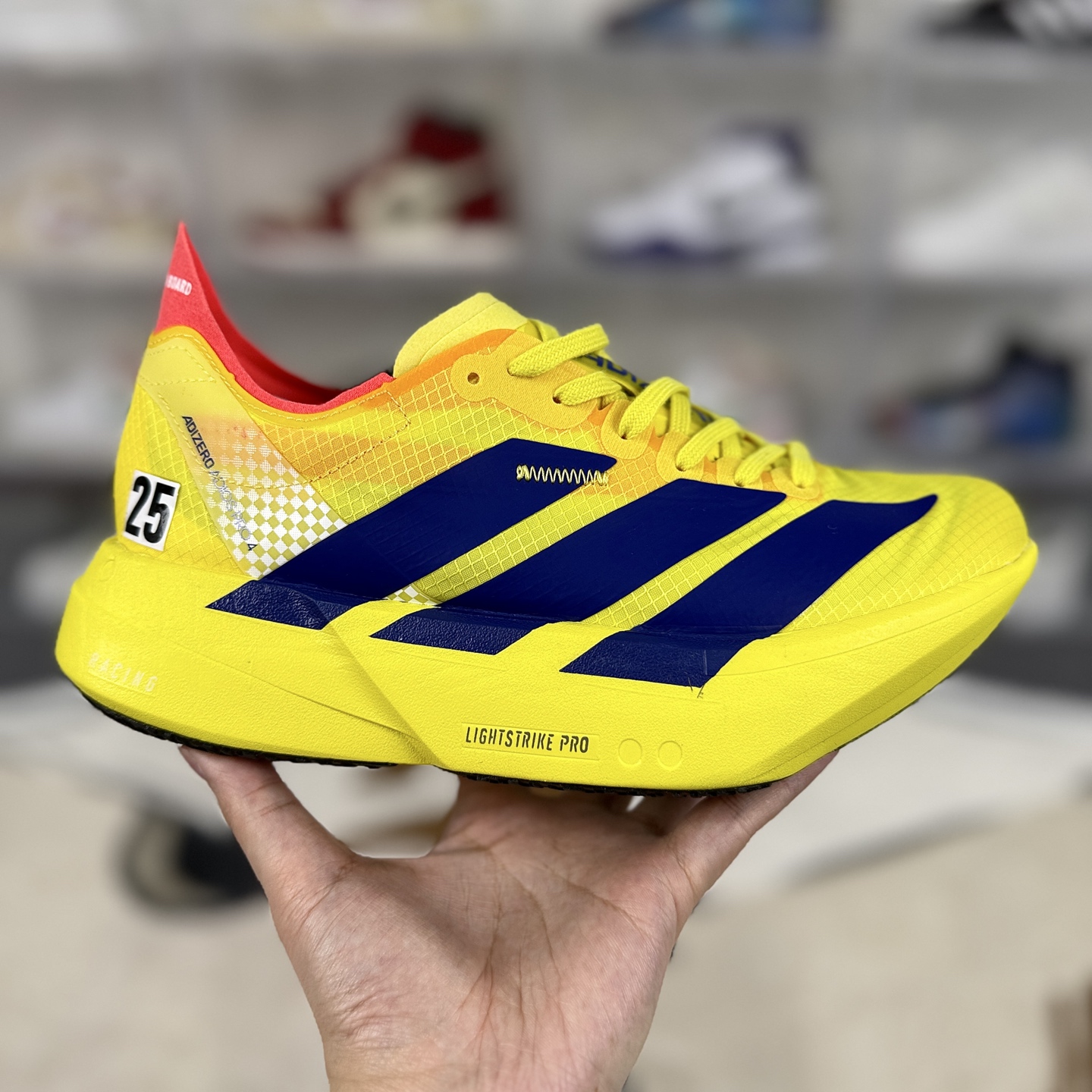 Adidas Adizero Adios Pro 4 Running Shoes - Yellow/Blue, Lightweight, Durable 8 i1742935788695 5143 0 5