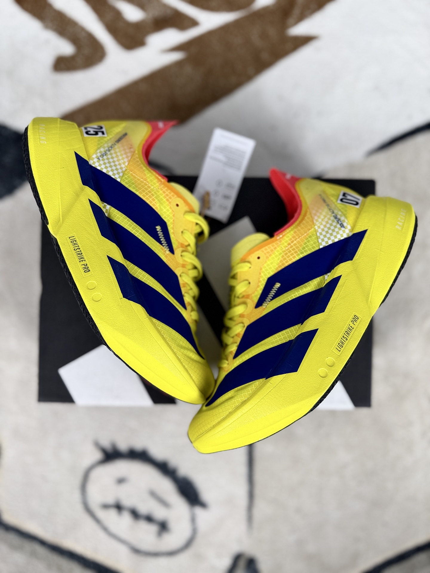 Adidas Adizero Adios Pro 4 Running Shoes - Yellow/Blue, Lightweight, Durable 5 i1742935792815 4486 0 6