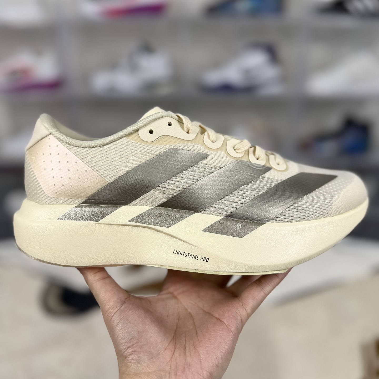 Adidas Adizero Evo SL Wonder White Running Shoes - Lightweight & Breathable 7 i1743281298193 7865 0 5
