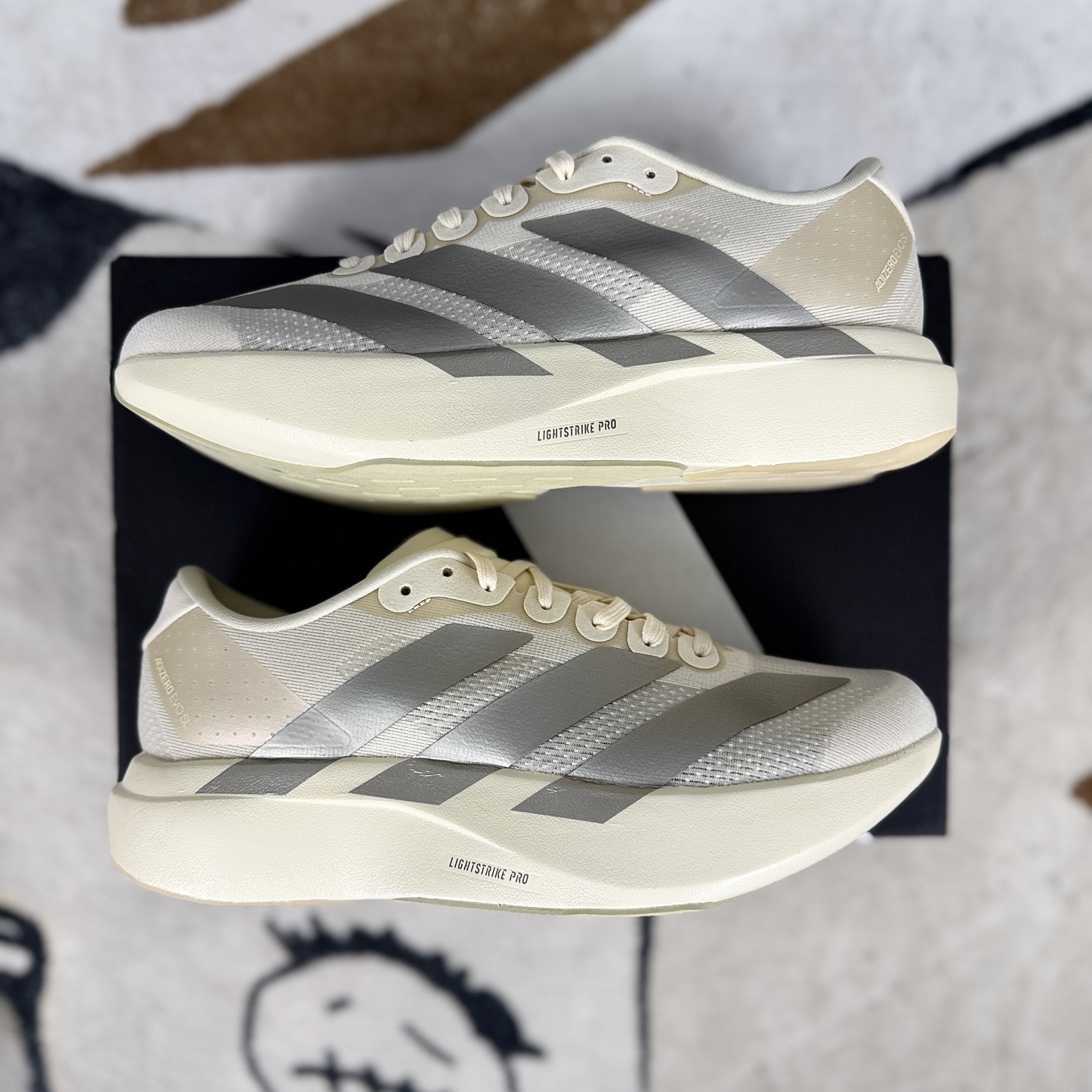 Adidas Adizero Evo SL Wonder White Running Shoes - Lightweight & Breathable 8 i1743281302741 8221 0 7