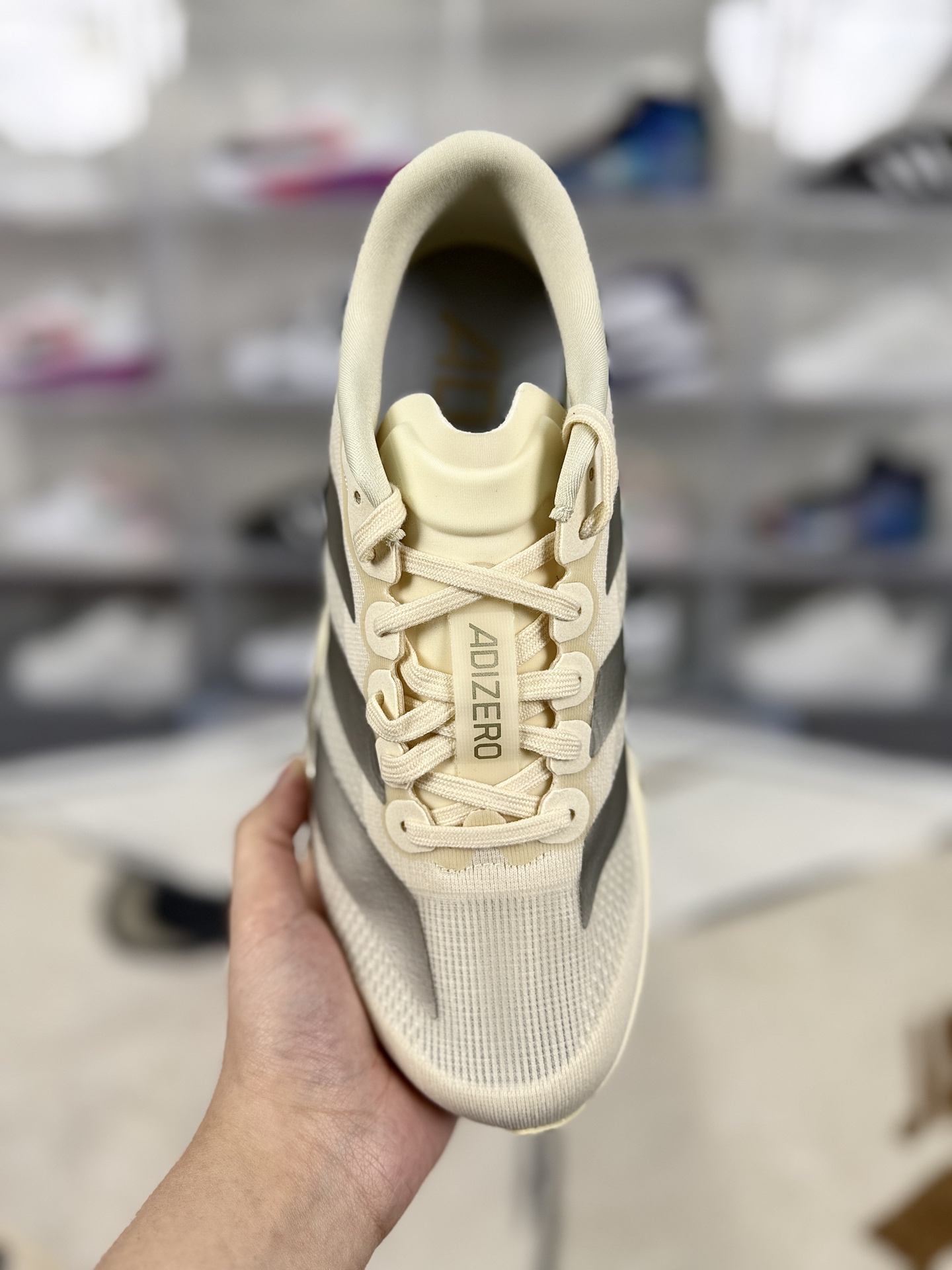 Adidas Adizero Evo SL Wonder White Running Shoes - Lightweight & Breathable 4 i1743281304409 2962 0 3