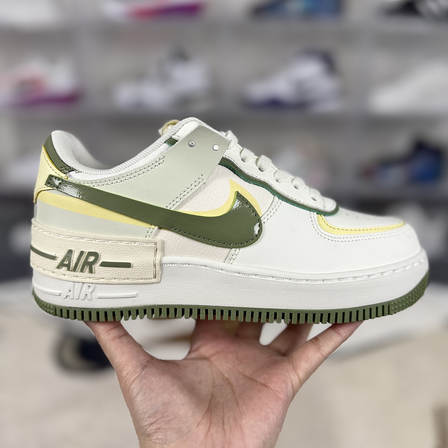 Nike Air Force 1 Shadow Women's Sneaker, Deconstructed White/Green Design 7 i1743281490344 9446 0 5