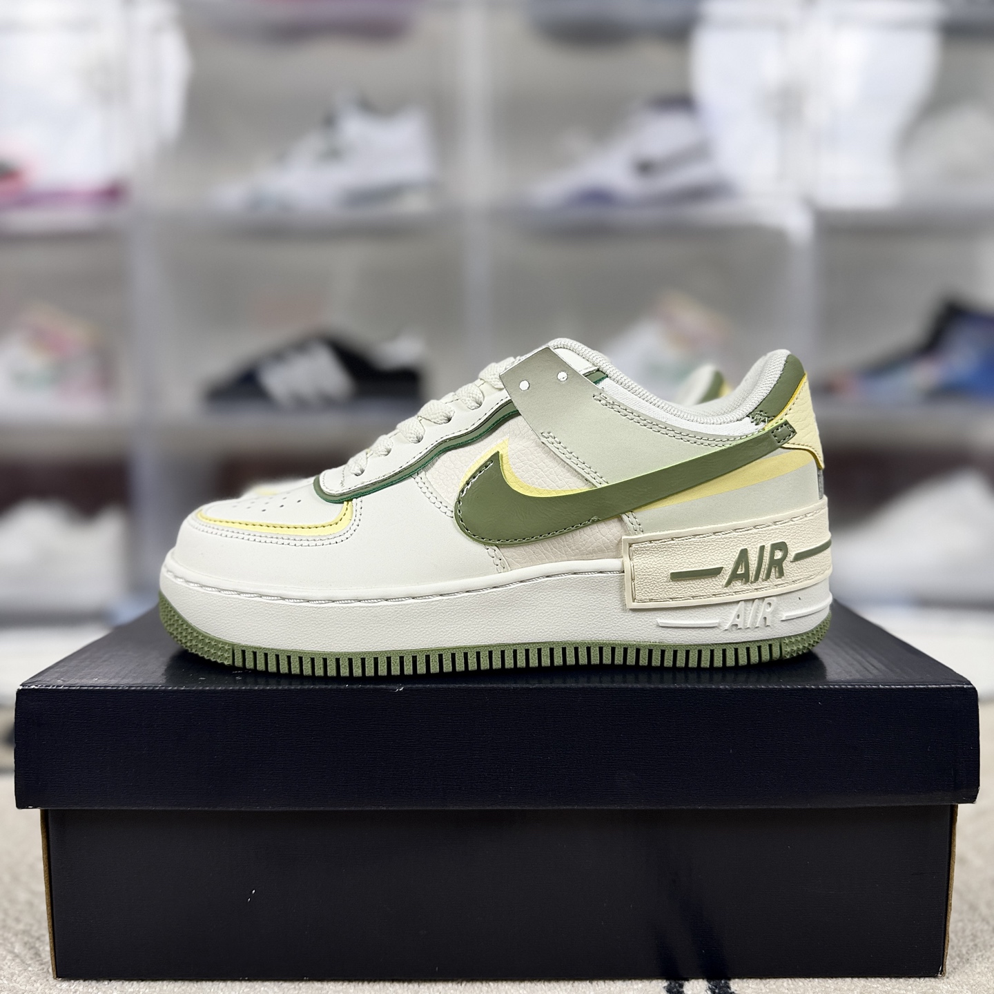 Nike Air Force 1 Shadow Women's Sneaker, Deconstructed White/Green Design 9 i1743281494623 1720 0 8