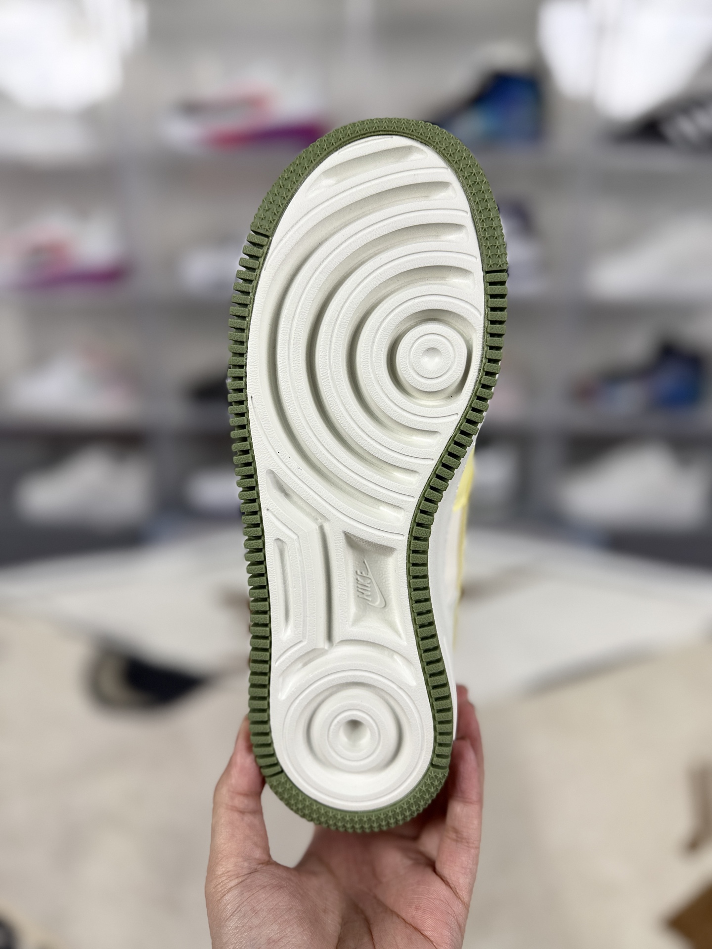 Nike Air Force 1 Shadow Women's Sneaker, Deconstructed White/Green Design 6 i1743281495430 954 0 4