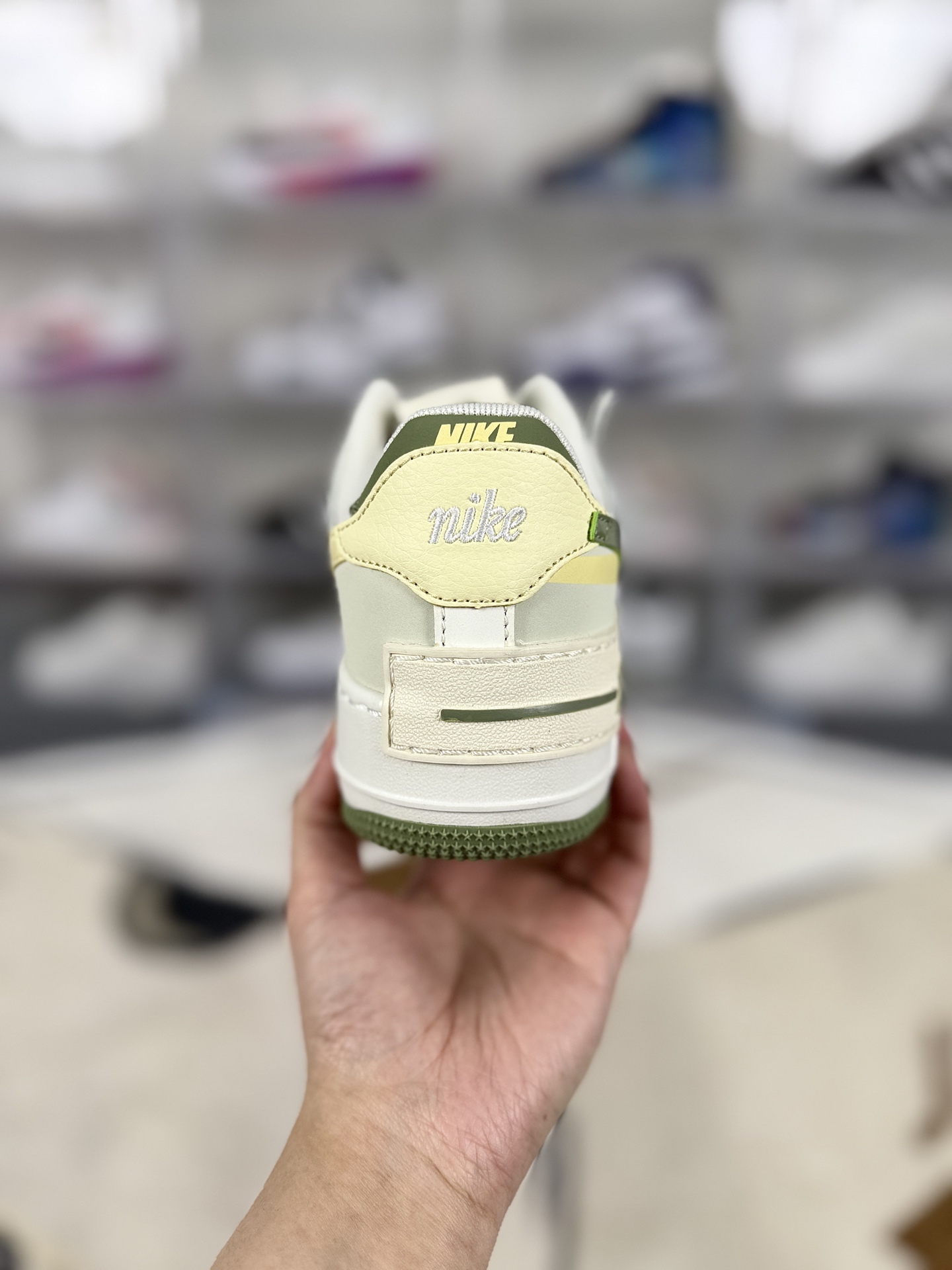 Nike Air Force 1 Shadow Women's Sneaker, Deconstructed White/Green Design 3 i1743281498796 130 0 2