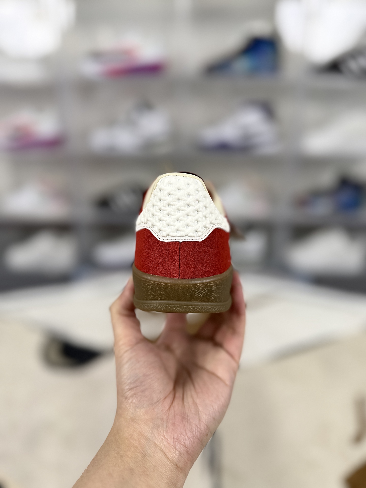 Adidas Originals Gazelle Indoor: Low-Top, Red & White Suede Sneakers 3 i1743537658565 1037 0 2