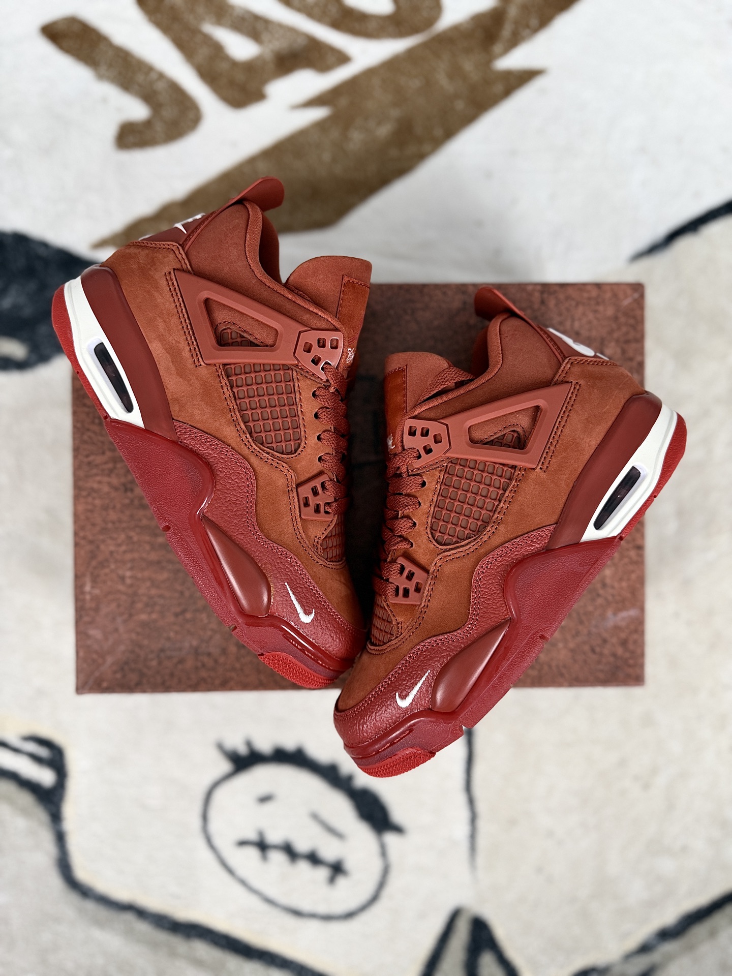 Nigel Sylvester x Air Jordan 4 OG "Brick By Brick" Basketball Shoes - Orange/Brown 5 i1743540764159 7620 0 8