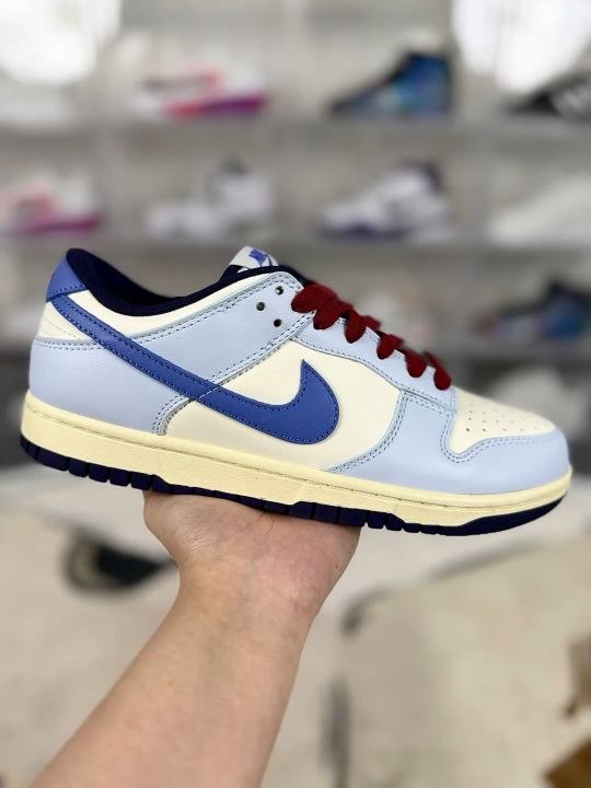 Nike Dunk Low Retro Shoes - Light Blue, White & Blue - Comfortable and Stylish