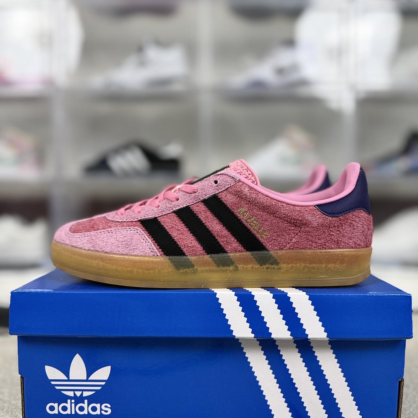 Adidas Originals Gazelle Suede Low-Top Sneakers - Pink/Black, Comfortable & Durable 10 i1743940259137 9869 0 8