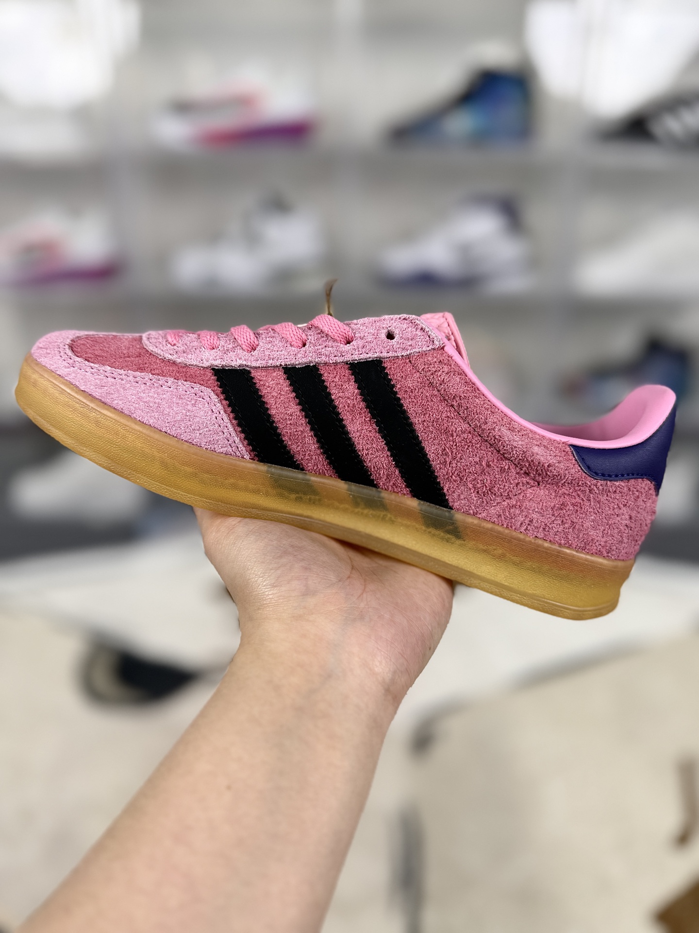 Adidas Originals Gazelle Suede Low-Top Sneakers - Pink/Black, Comfortable & Durable 3 i1743940259222 64 0 1