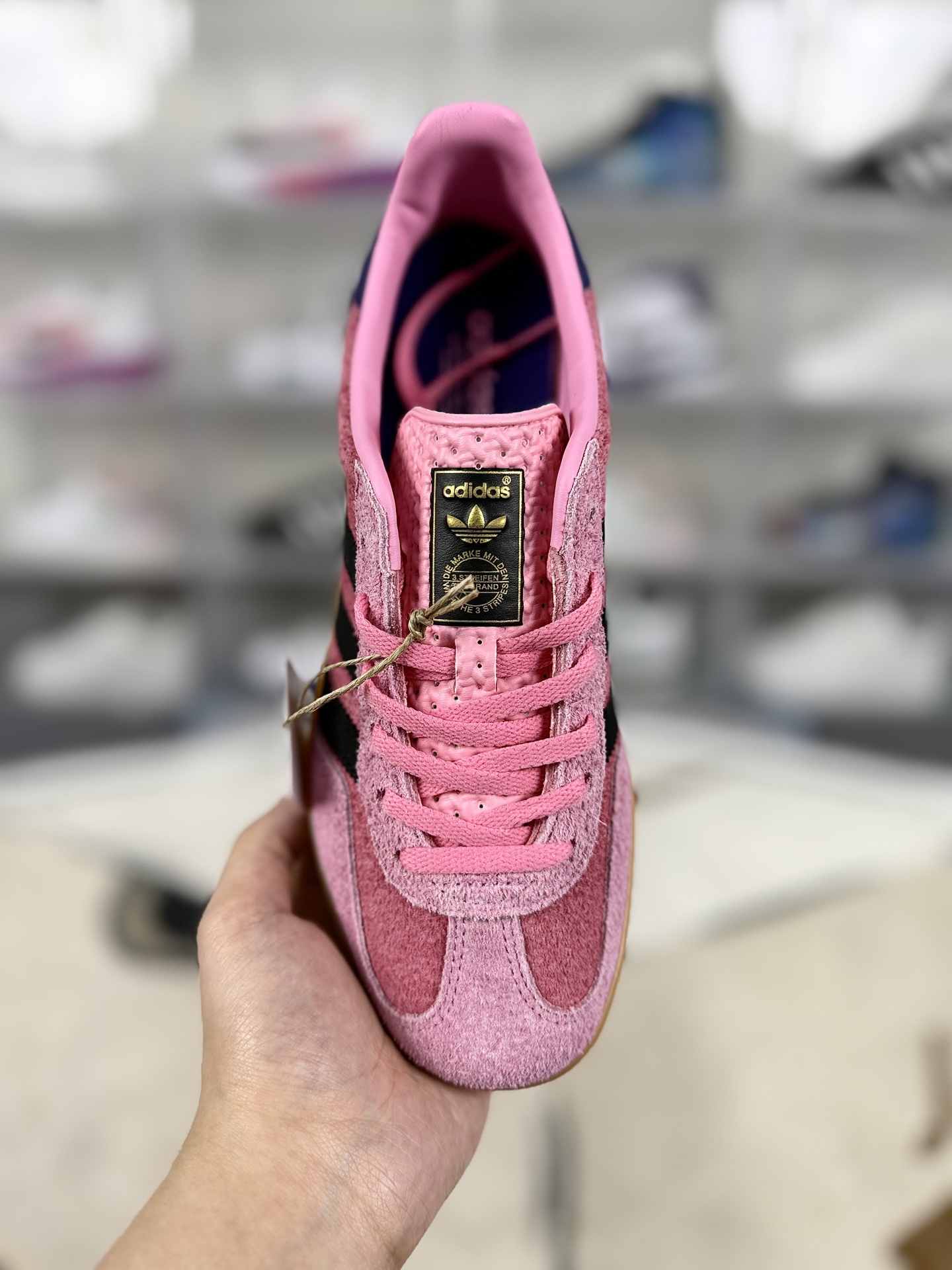 Adidas Originals Gazelle Suede Low-Top Sneakers - Pink/Black, Comfortable & Durable 5 i1743940259313 2318 0 3