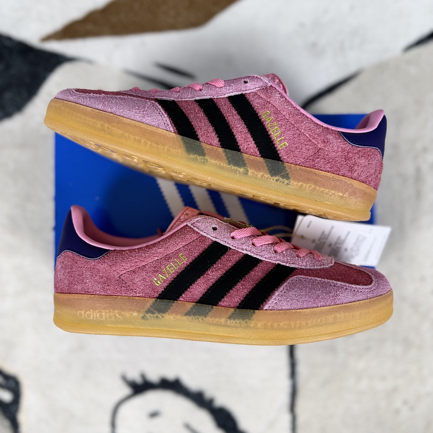 Adidas Originals Gazelle Suede Low-Top Sneakers - Pink/Black, Comfortable & Durable 9 i1743940260115 2834 0 7