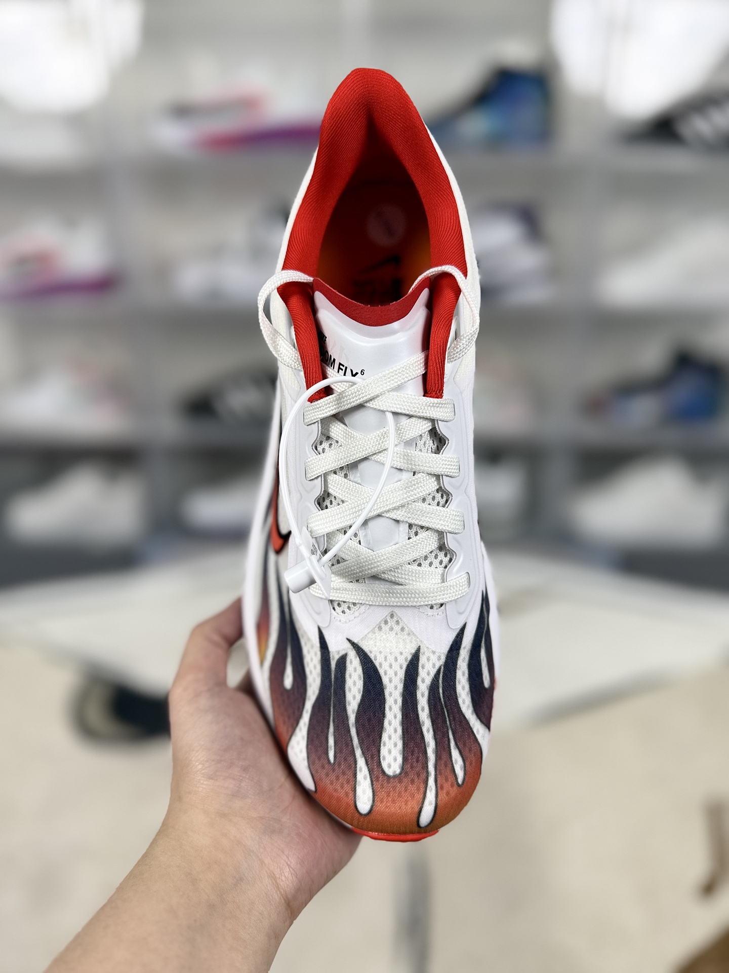 Nike Zoom Fly 6 White/Red Marathon Running Shoes with Carbon Fiber Plate 5 i1743977293424 9876 0 3