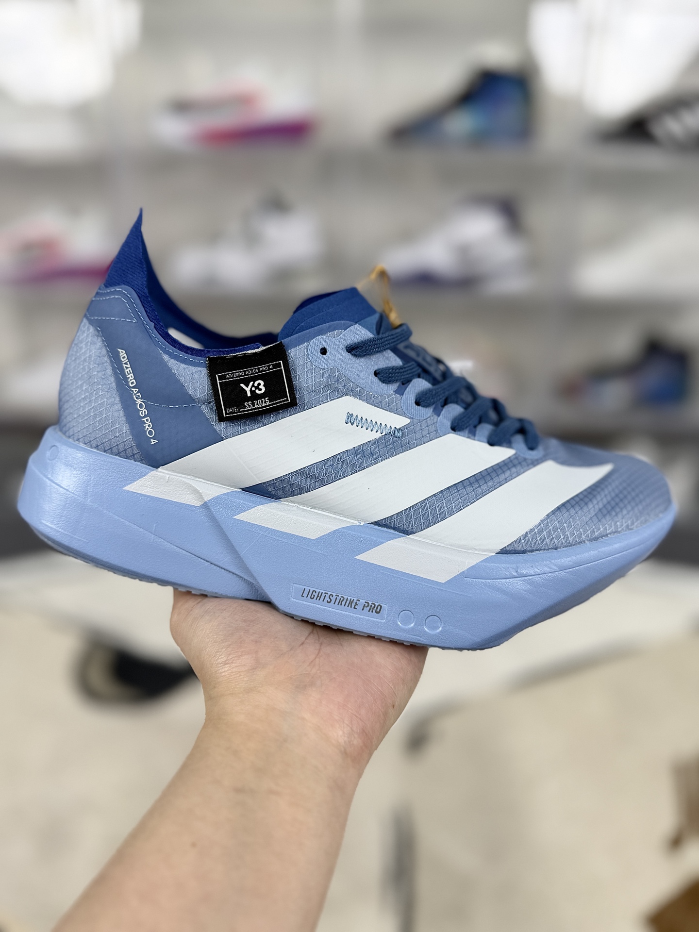Adidas Adizero Adios Pro 4 Running Shoes - Blue/White - Unisex, Comfortable 2 i1744056378134 324 0 0