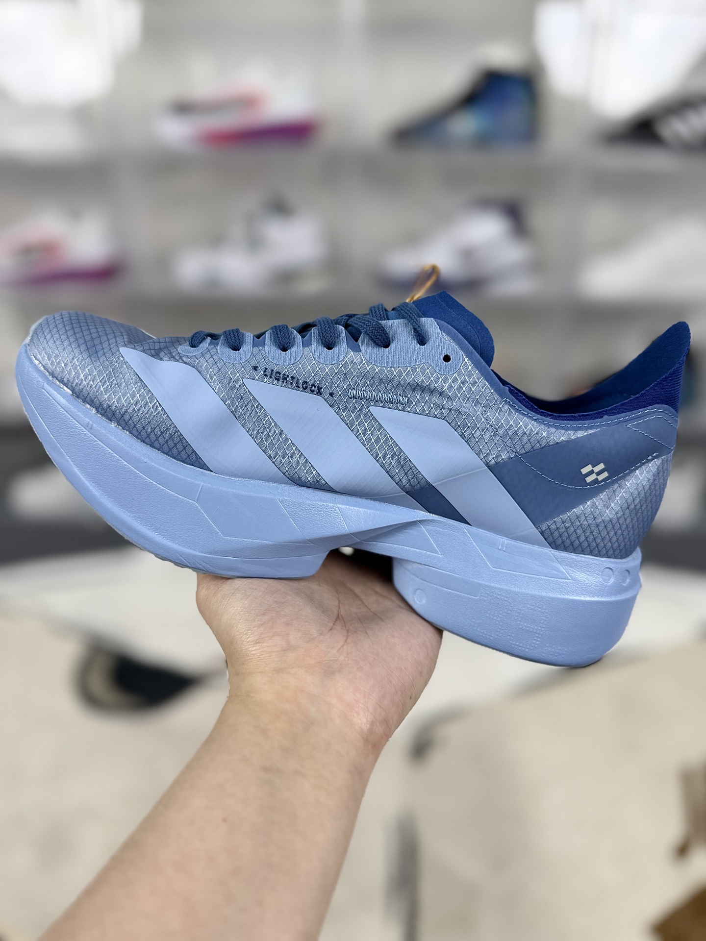 Adidas Adizero Adios Pro 4 Running Shoes - Blue/White - Unisex, Comfortable 3 i1744056381014 5633 0 1