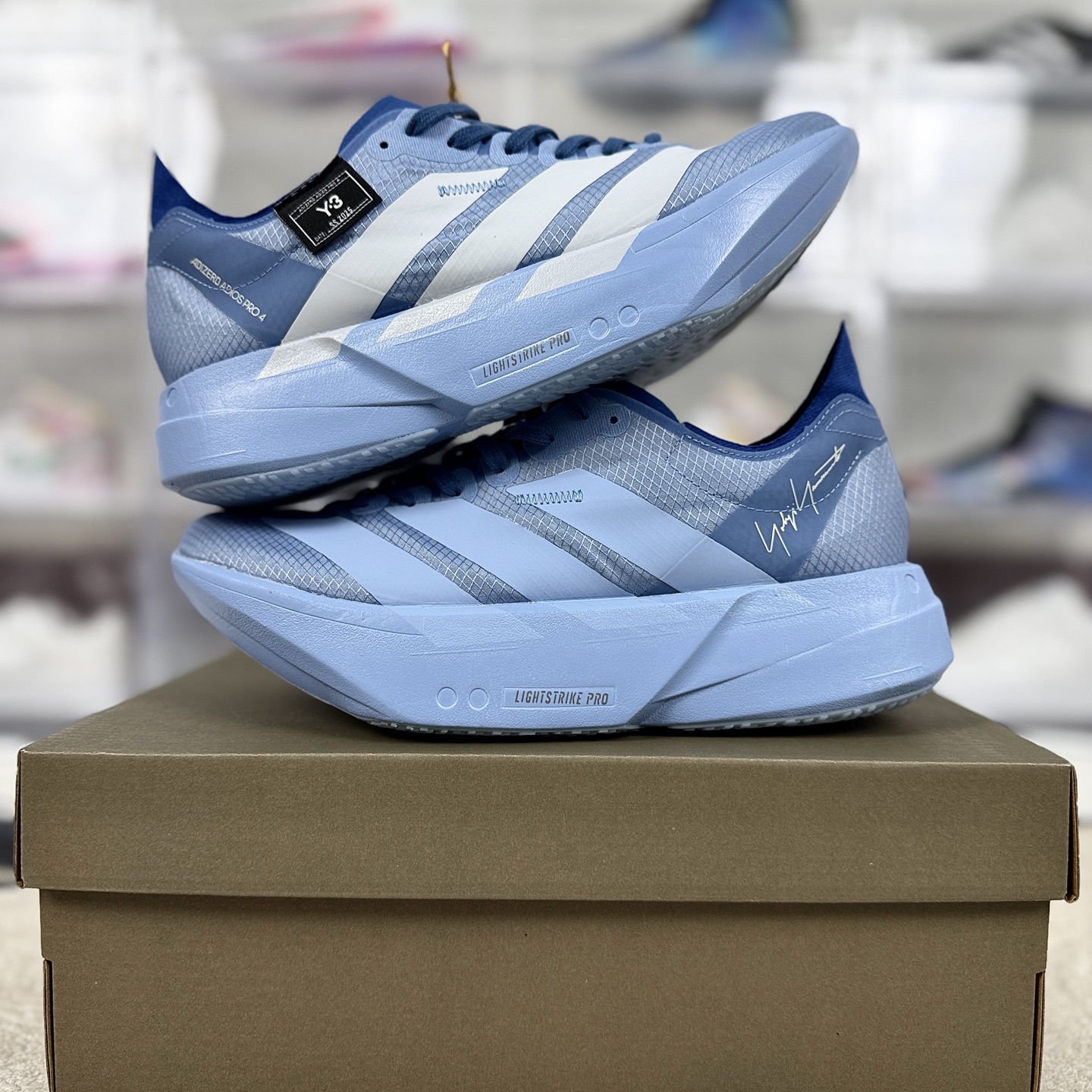 Adidas Adizero Adios Pro 4 Running Shoes - Blue/White - Unisex, Comfortable 10 i1744056382277 3879 0 8