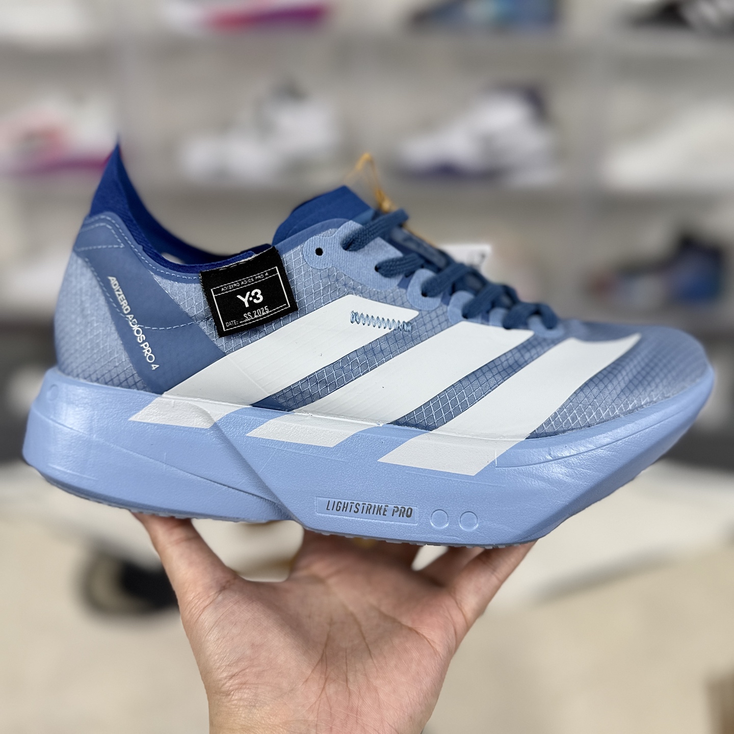 Adidas Adizero Adios Pro 4 Running Shoes - Blue/White - Unisex, Comfortable 8 i1744056385387 9313 0 5