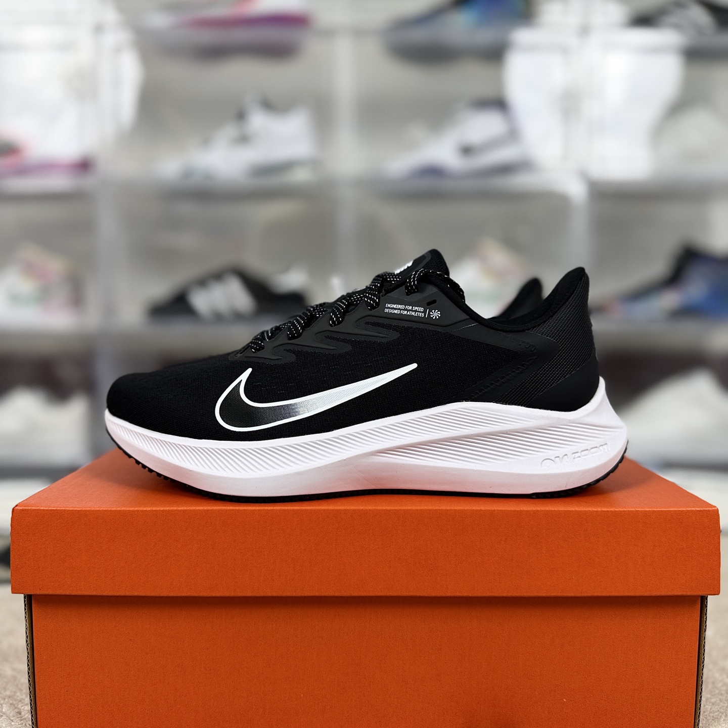 Nike Zoom Winflo 7 Running Shoes - Black and White - Sizes 36-46 10 i1744056503632 7296 0 8