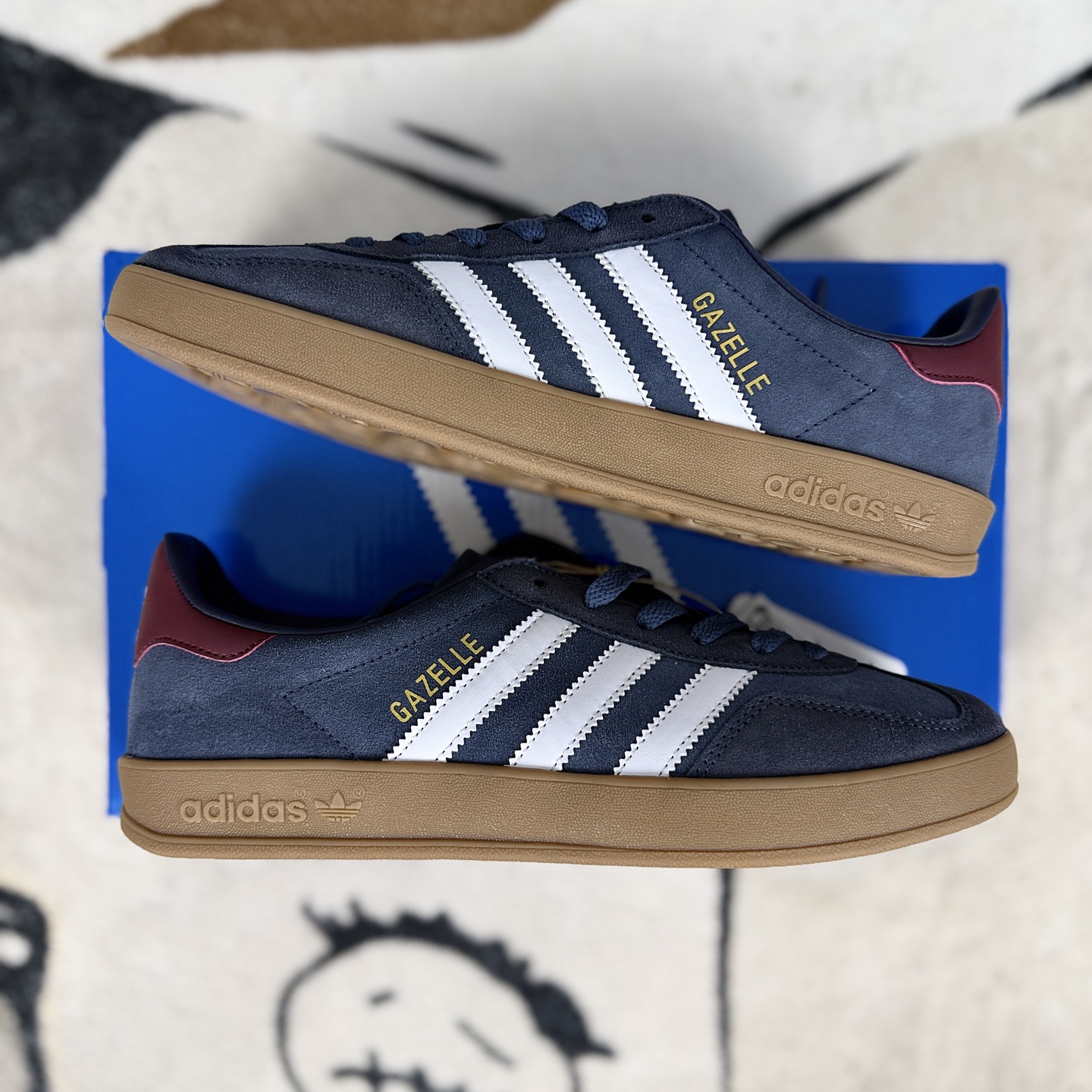 Adidas Originals Gazelle Indoor Classic Low-Top Sneakers - Blue Unisex 9 i1744145052268 8576 0 7