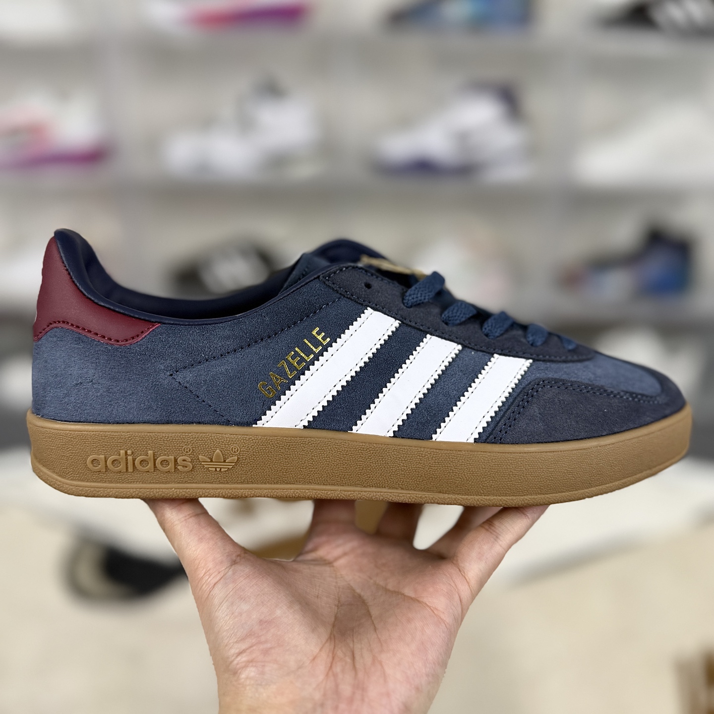Adidas Originals Gazelle Indoor Classic Low-Top Sneakers - Blue Unisex 8 i1744145055161 5494 0 5