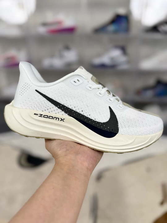 Nike Pegasus Plus White Black Running Shoes Comfortable Breathable Sneakers