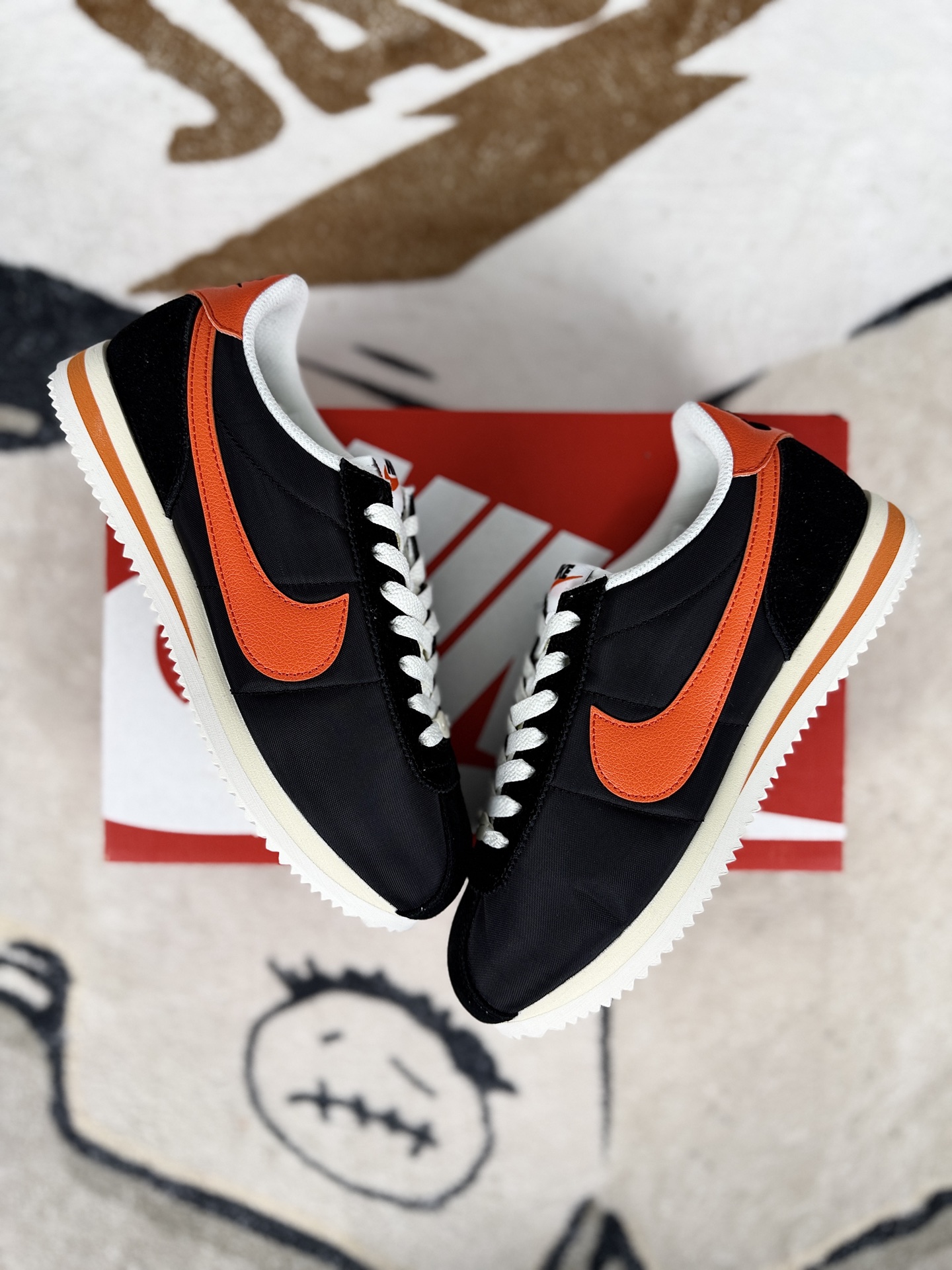 Nike Cortez: Classic Comfort, Versatile Style - Black & Orange Running Shoes 6 i1744837401534 6773 0 6