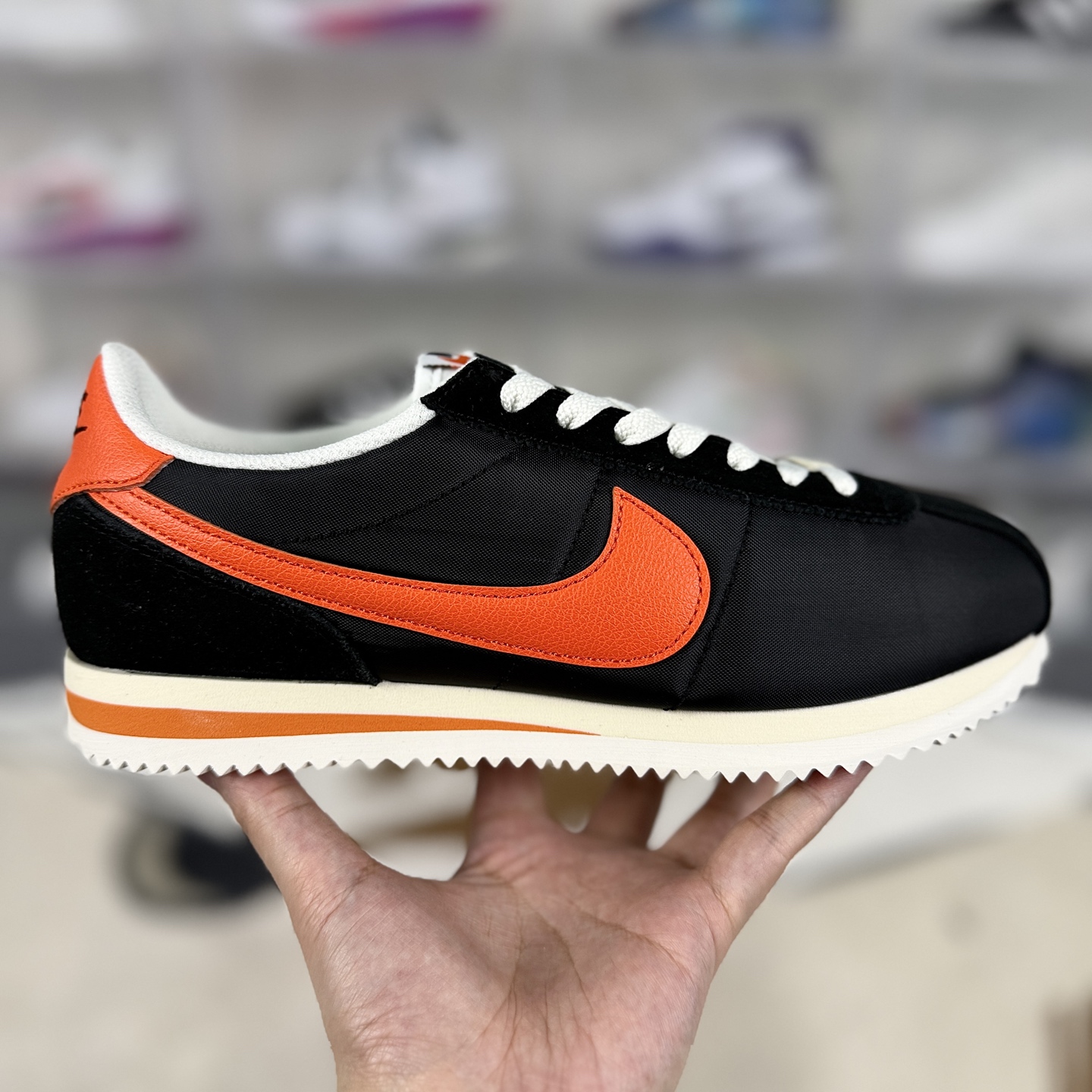 Nike Cortez: Classic Comfort, Versatile Style - Black & Orange Running Shoes 8 i1744837404806 7869 0 5