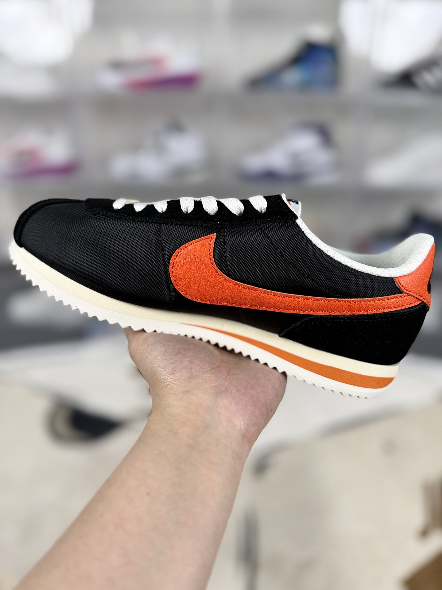 Nike Cortez: Classic Comfort, Versatile Style - Black & Orange Running Shoes 3 i1744837404838 6367 0 1