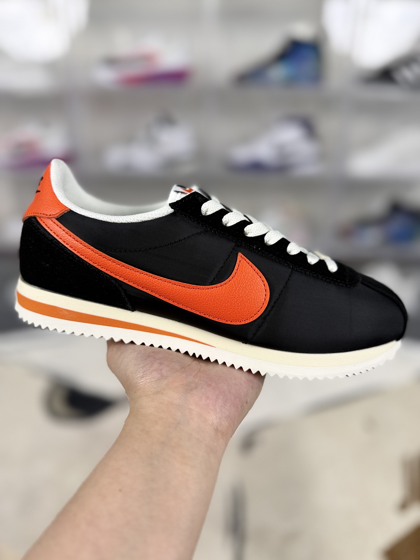 Nike Cortez: Classic Comfort, Versatile Style - Black & Orange Running Shoes 2 i1744837404859 8530 0 0