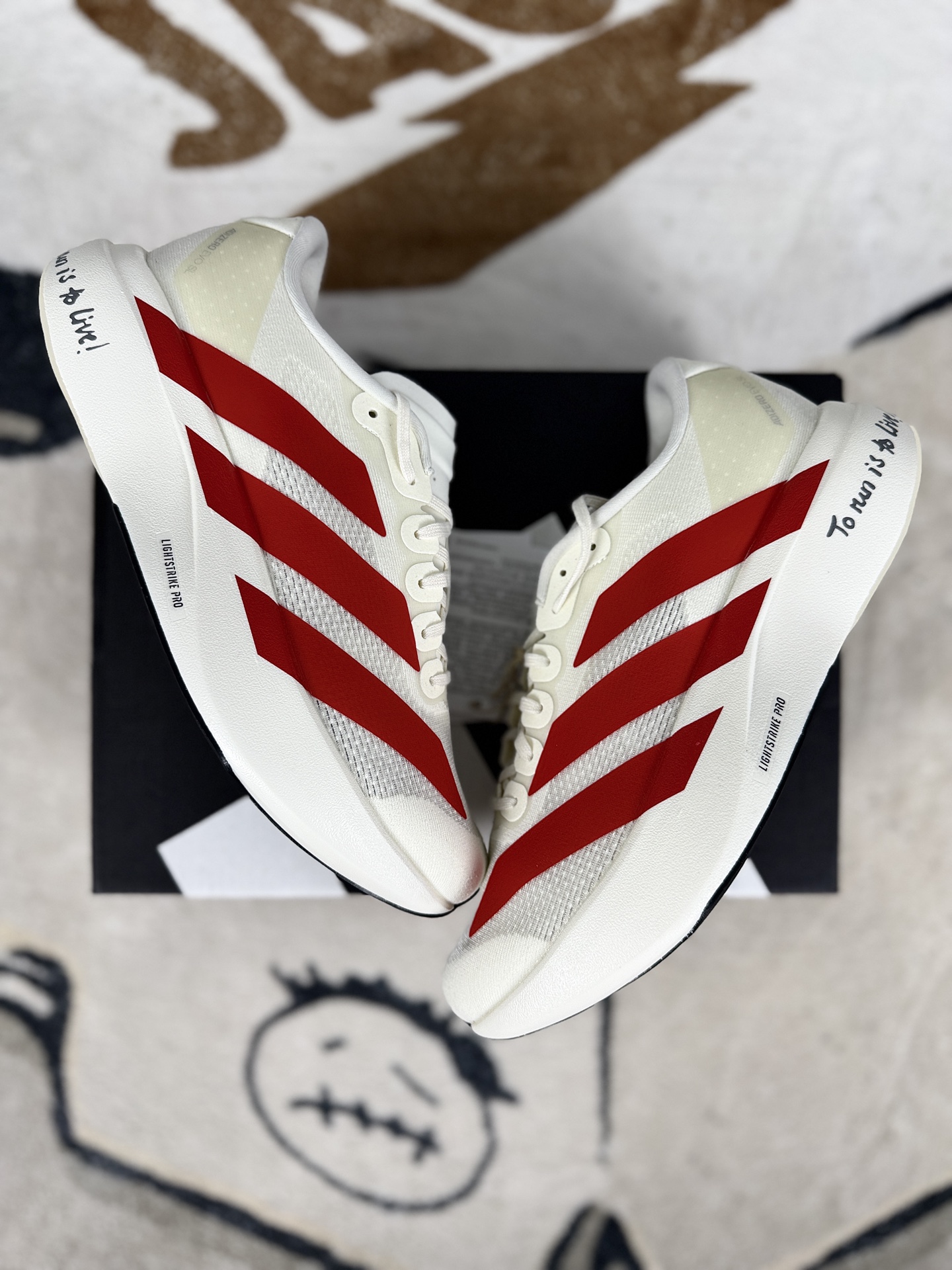 Adidas Adizero Evo SL Running Shoes - White/Red, Lightweight & Comfortable 6 i1745008233695 6631 0 6