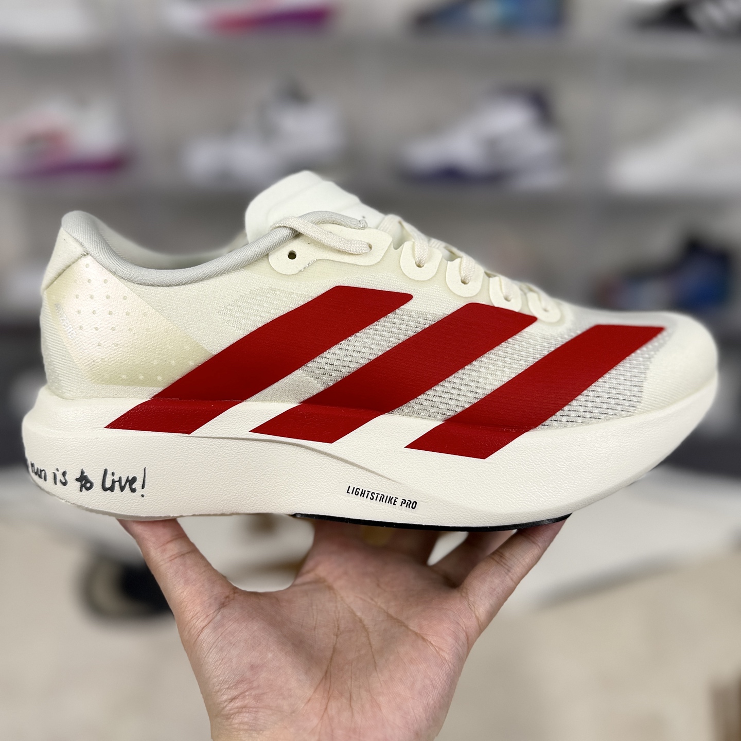 Adidas Adizero Evo SL Running Shoes - White/Red, Lightweight & Comfortable 8 i1745008233716 9072 0 5
