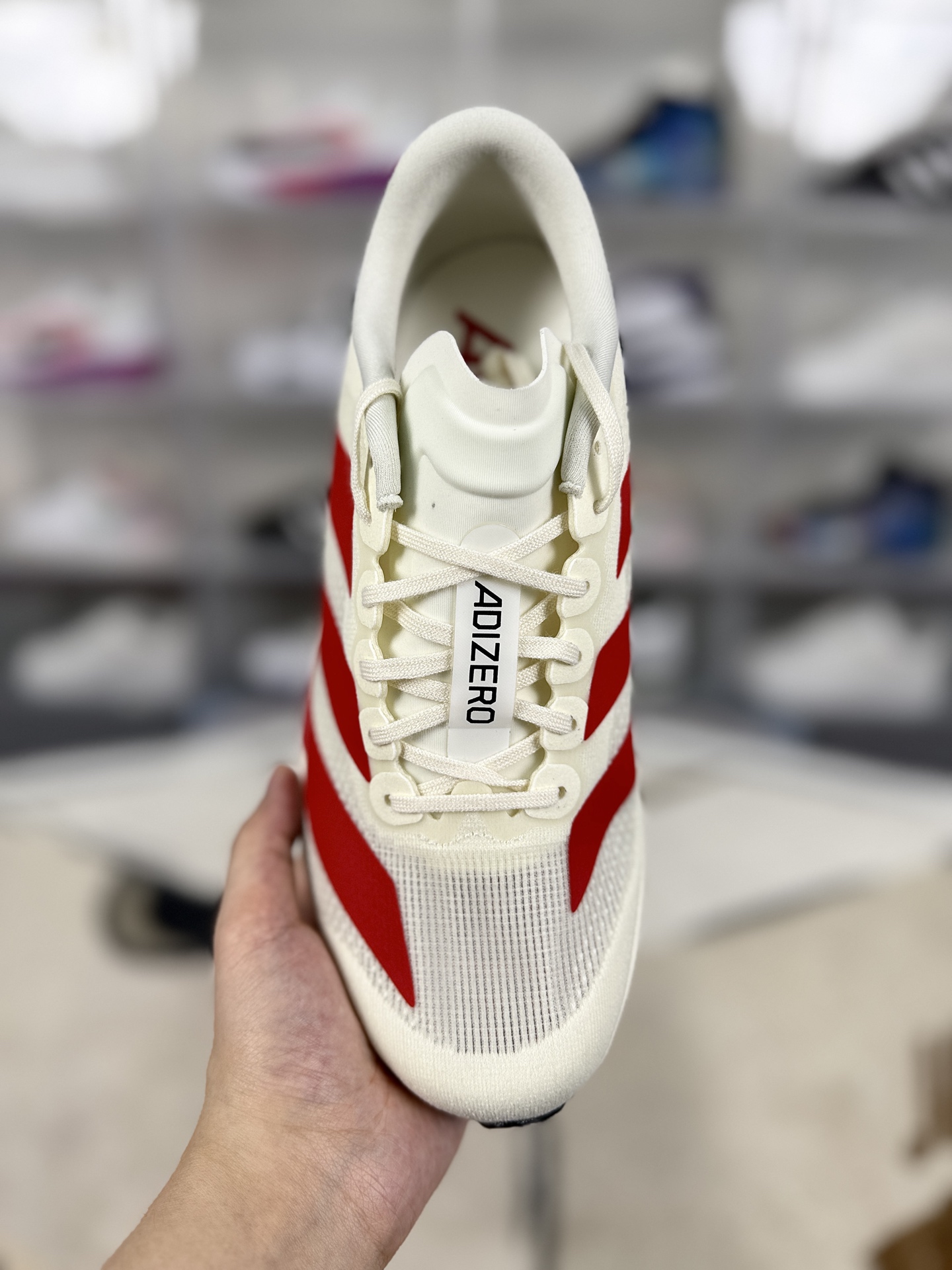 Adidas Adizero Evo SL Running Shoes - White/Red, Lightweight & Comfortable 5 i1745008239715 9131 0 3