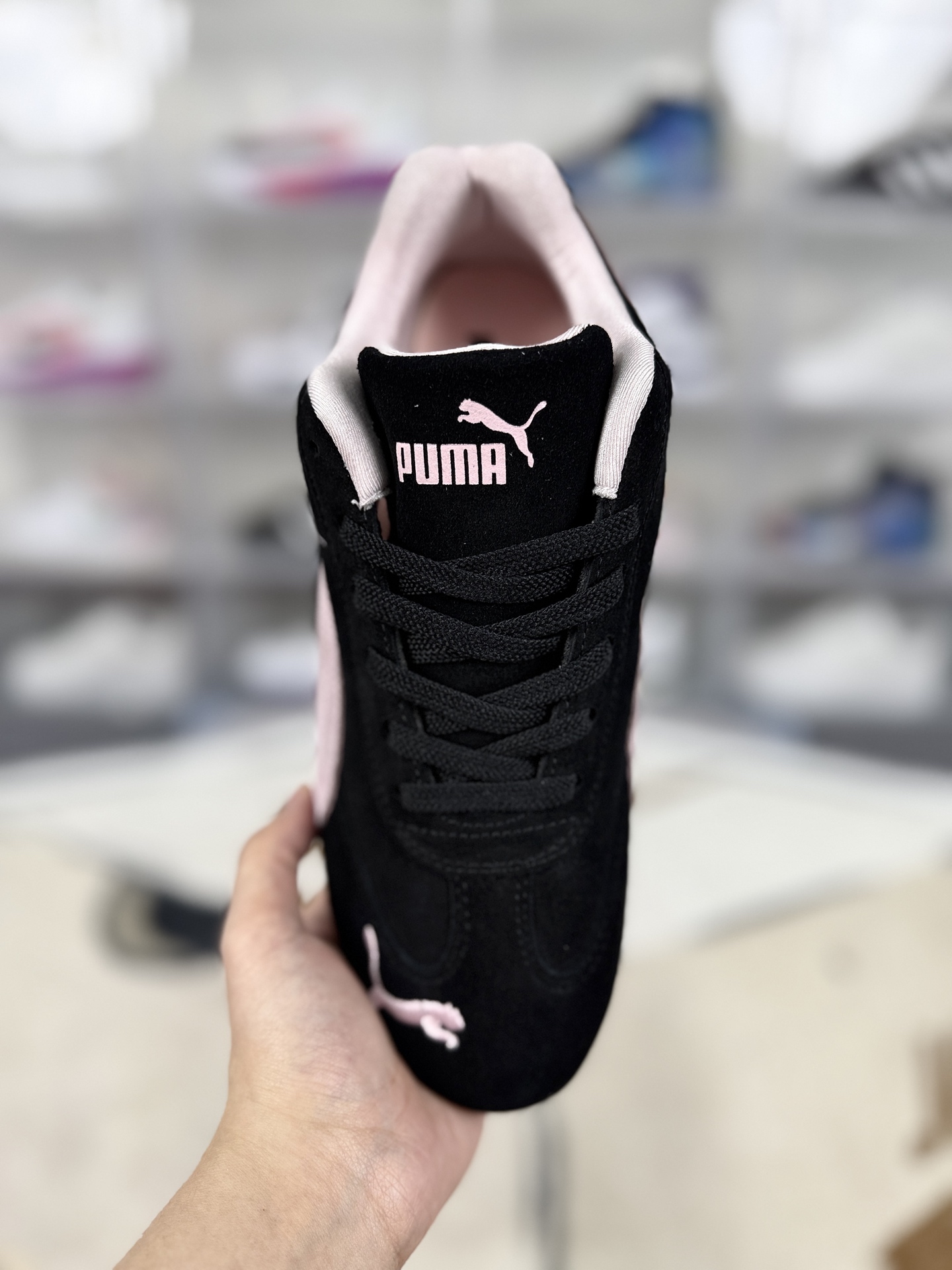 PUMA Speedcat OG Sneakers Comfortable Fashion Racing Shoes - Black/Pink 4 i1745096965842 7544 0 3