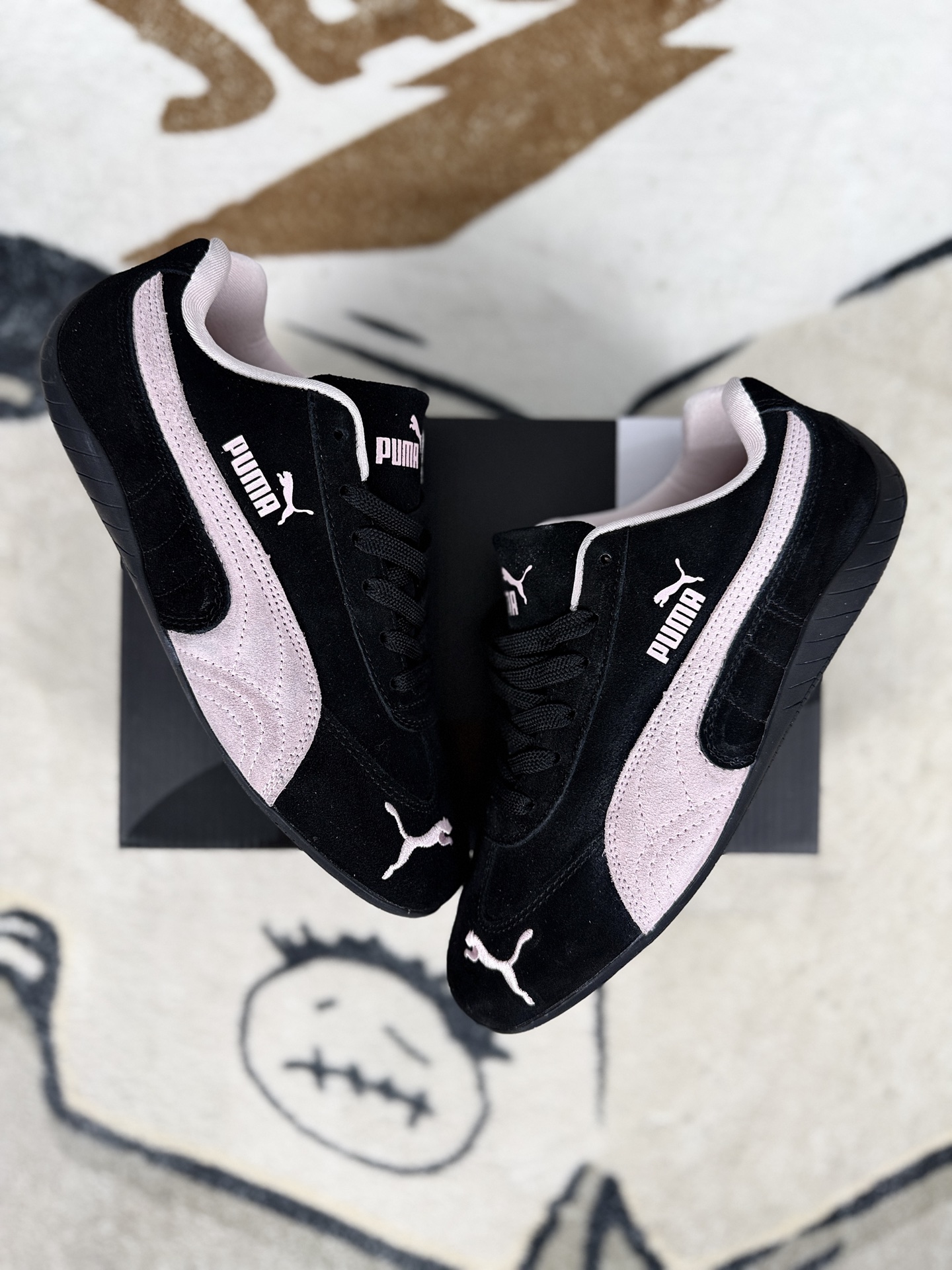 PUMA Speedcat OG Sneakers Comfortable Fashion Racing Shoes - Black/Pink 5 i1745096965848 7957 0 6