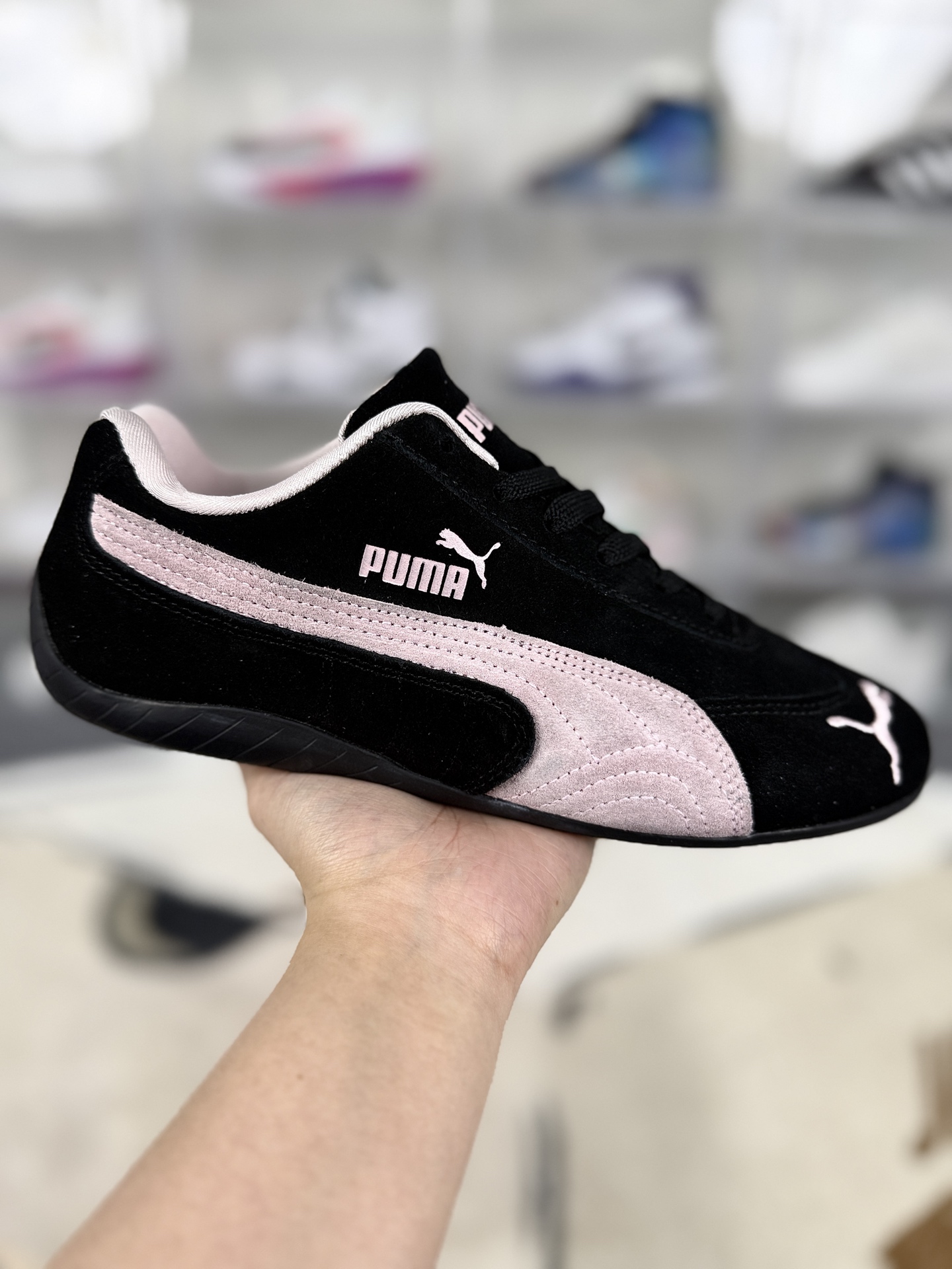 PUMA Speedcat OG Sneakers Comfortable Fashion Racing Shoes - Black/Pink 1 i1745096965864 8231 0 0