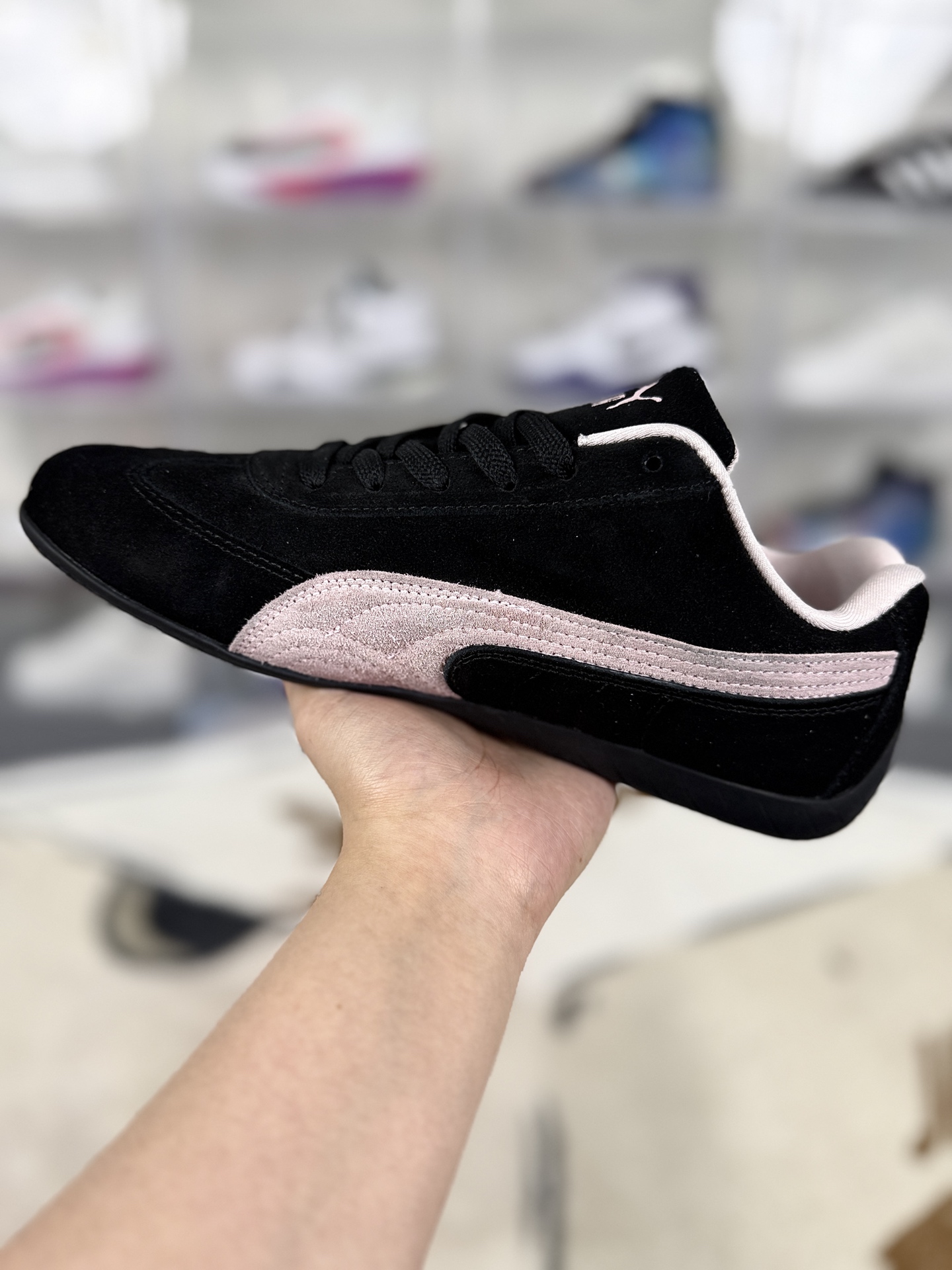PUMA Speedcat OG Sneakers Comfortable Fashion Racing Shoes - Black/Pink 2 i1745096965904 3300 0 1