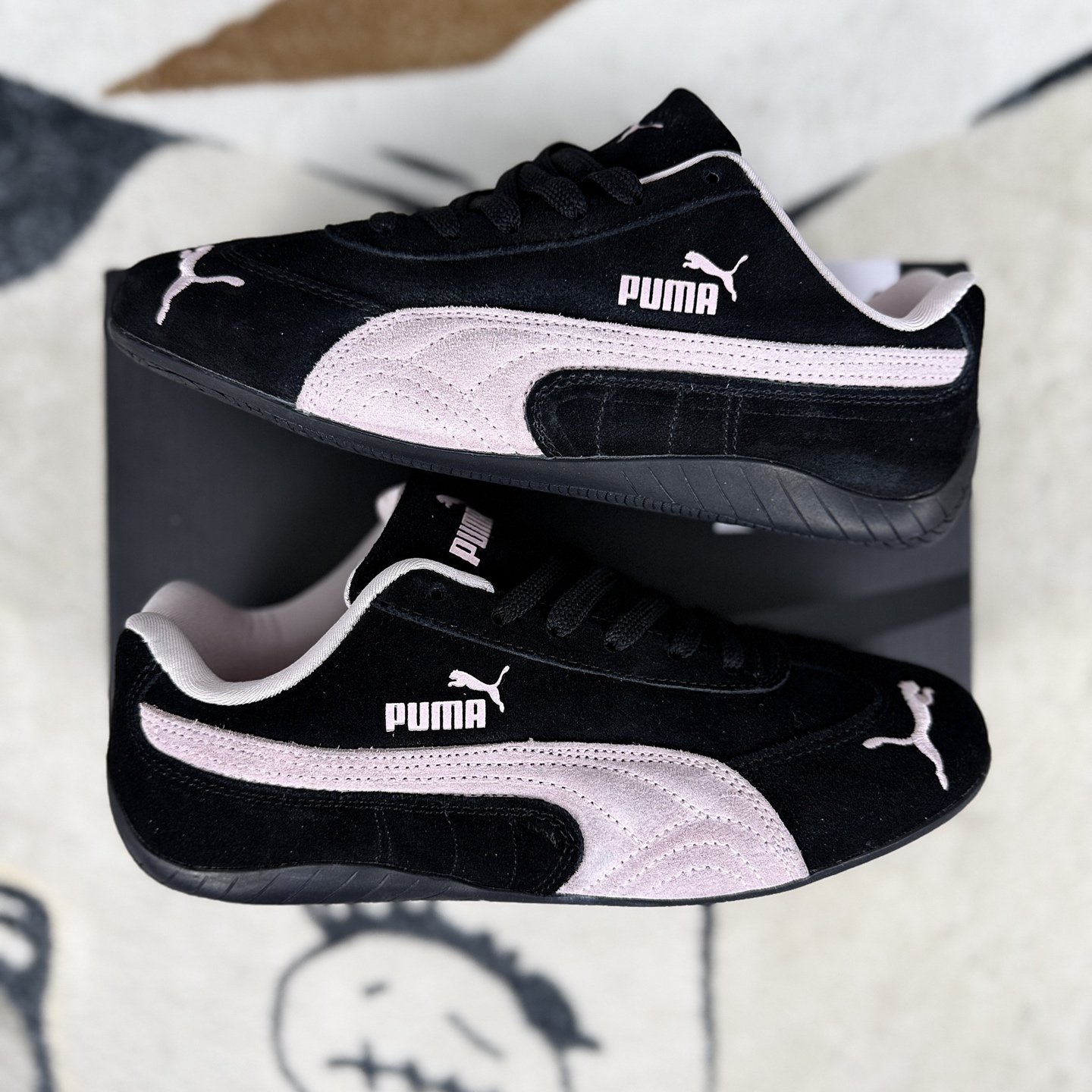 PUMA Speedcat OG Sneakers Comfortable Fashion Racing Shoes - Black/Pink 8 i1745096966856 2748 0 7